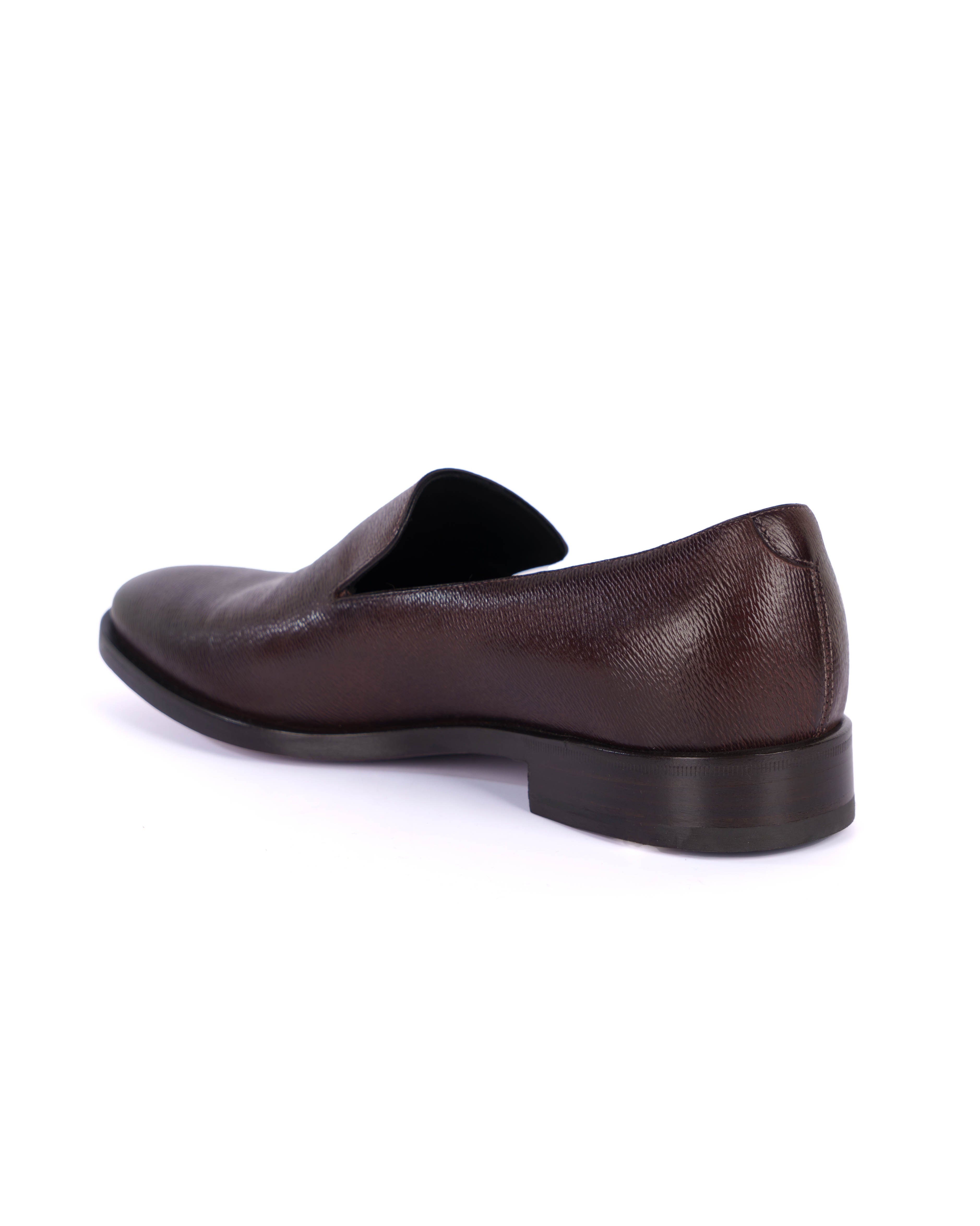 Brown Loafer Shoes - BEVAVA