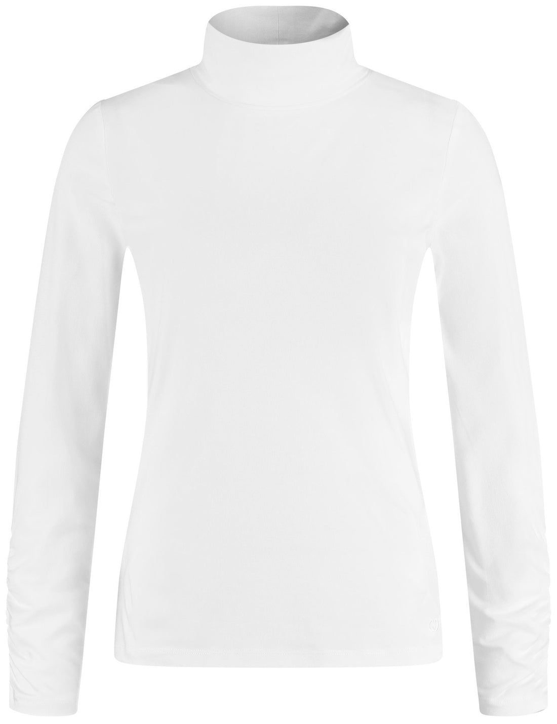 Long Sleeve Top With A Polo Collar And Gathers On The Sleeves_170144-44009_99700_02