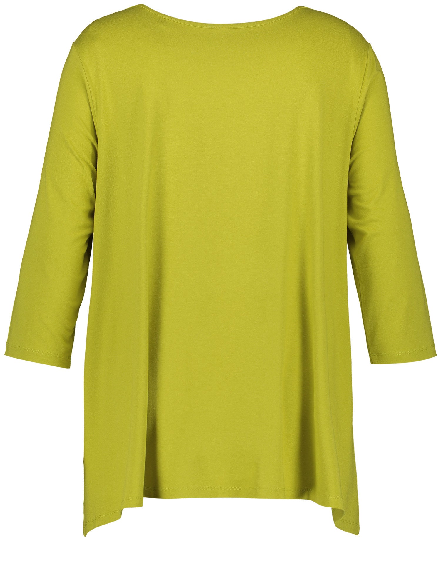 Flared 3/4-Sleeve Top With A Metallic Print Samoon