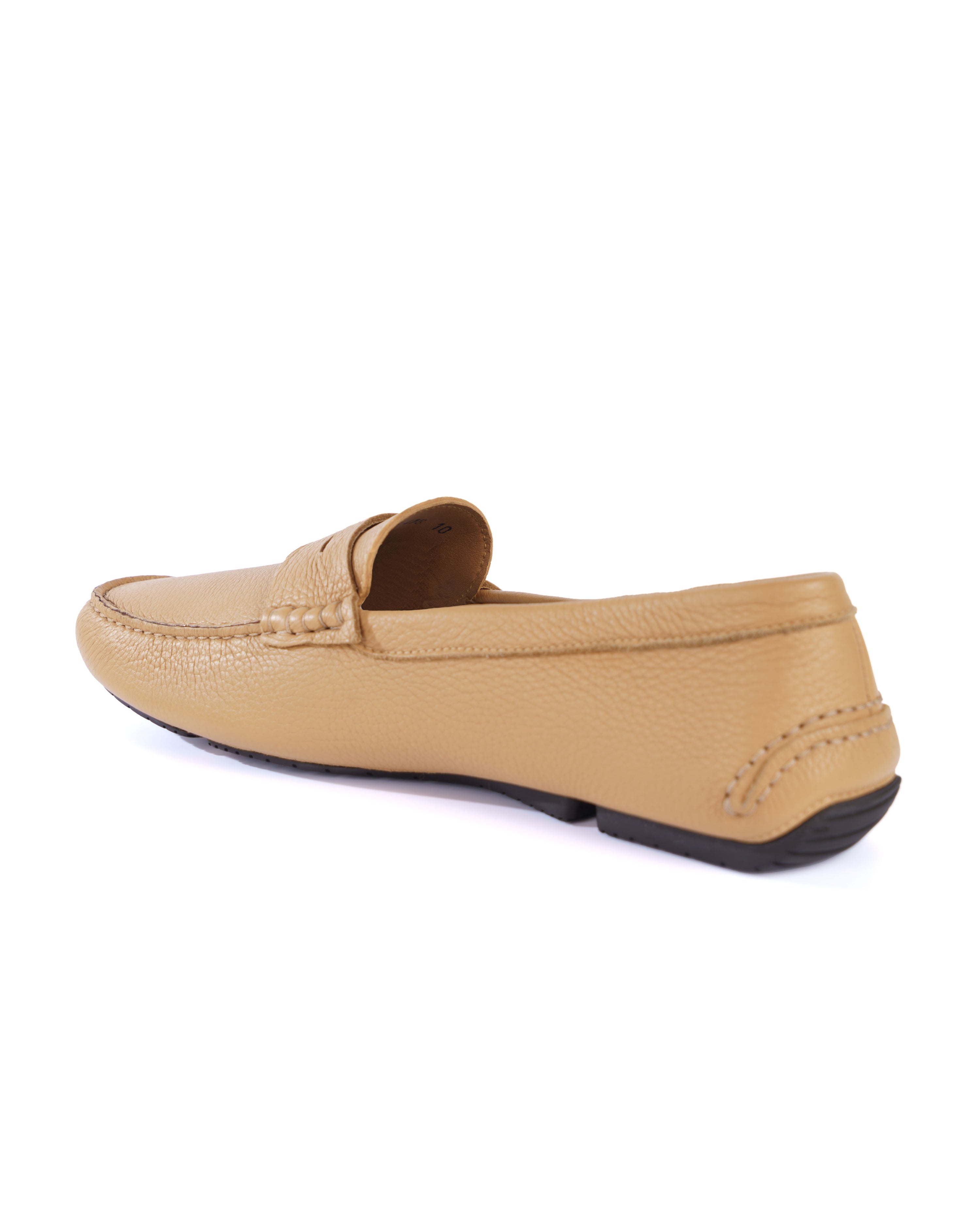 Beige Loafer Shoes - BEVAVA