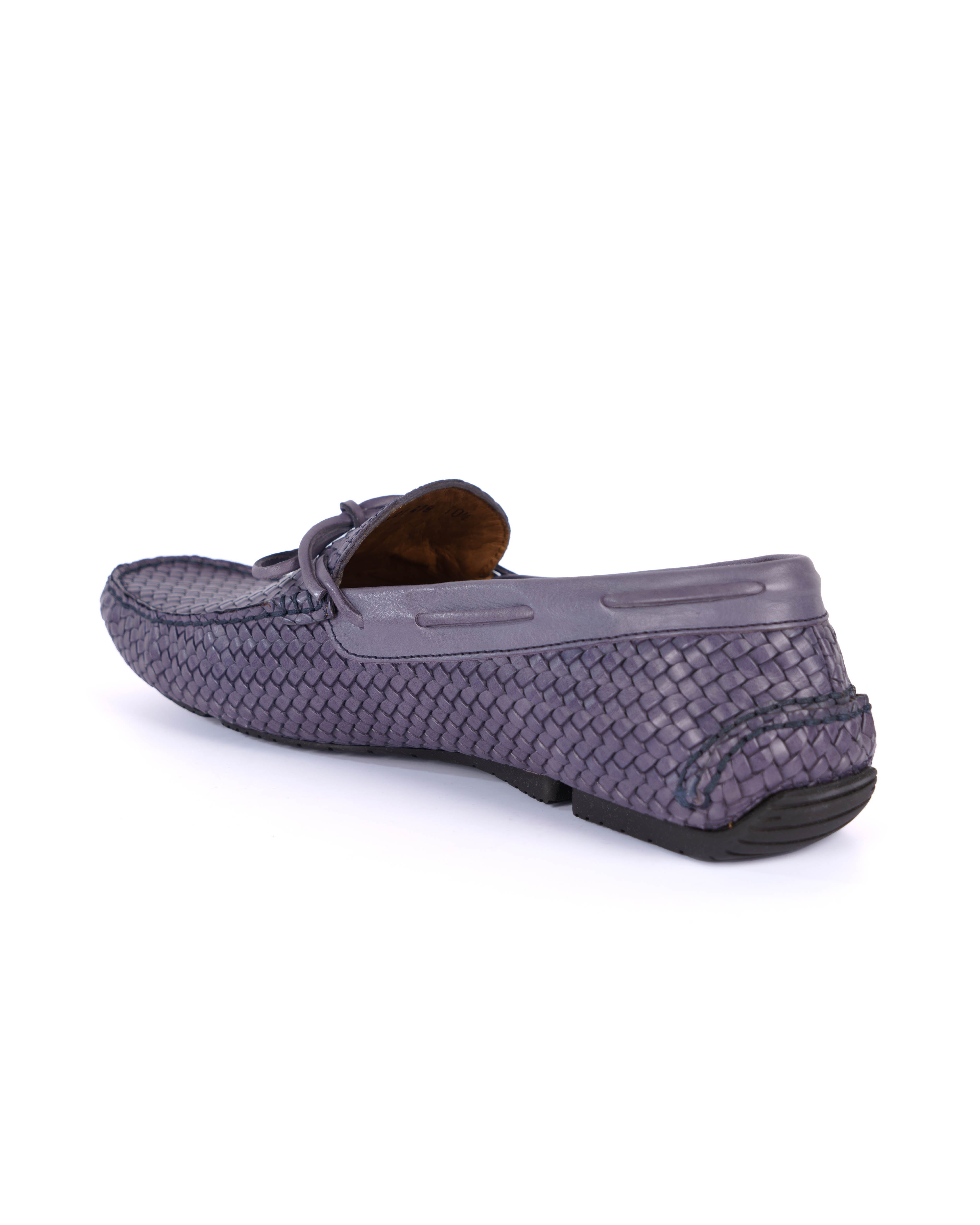 Blue Loafer Shoes - BEVAVA