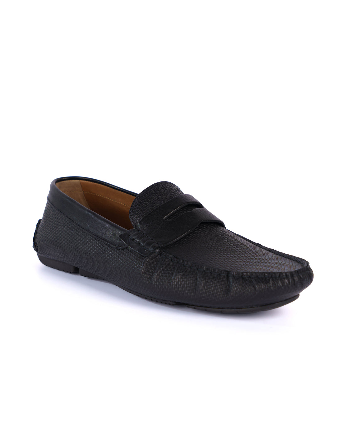 Black Loafer Shoes - BEVAVA