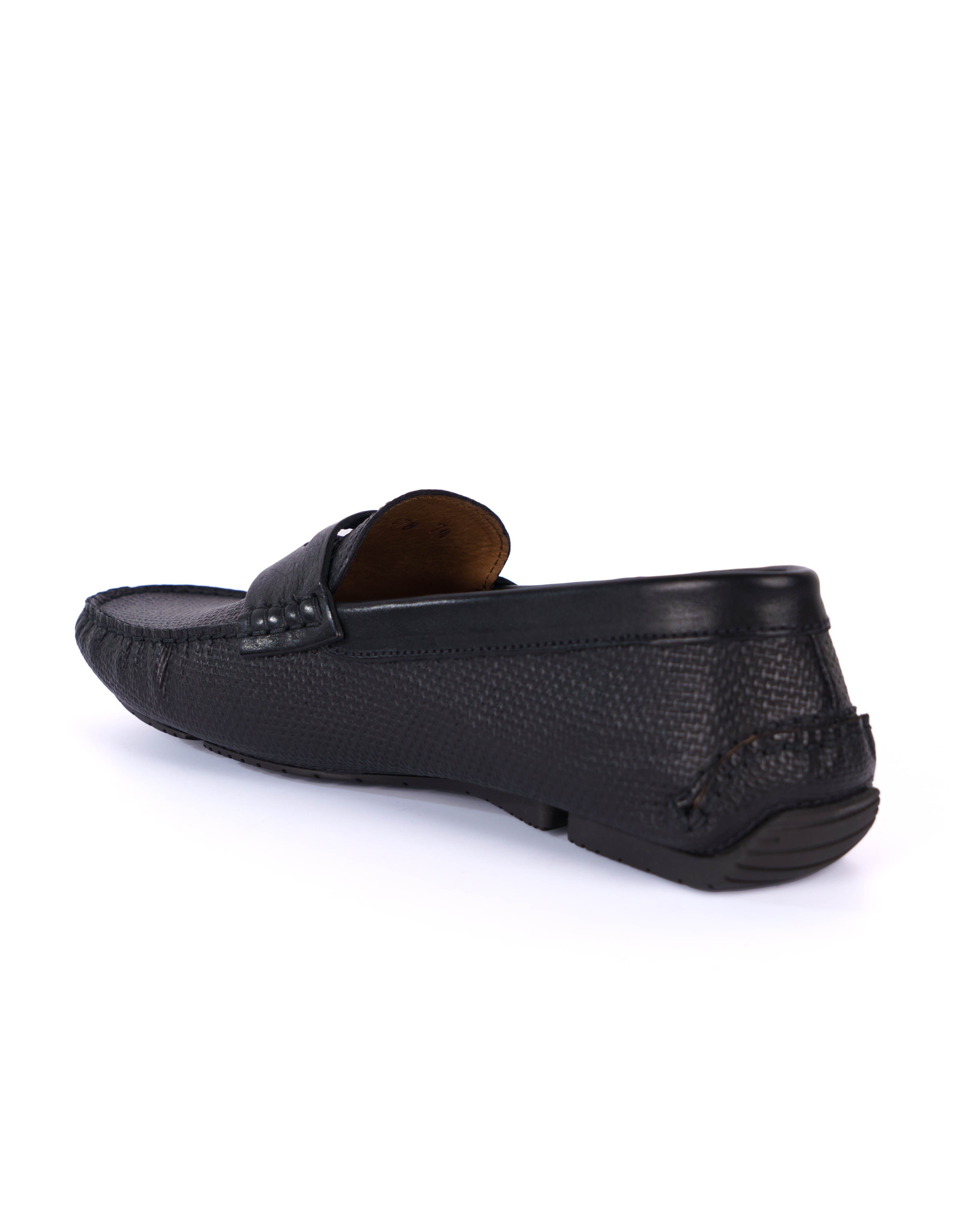 Black Loafer Shoes - BEVAVA