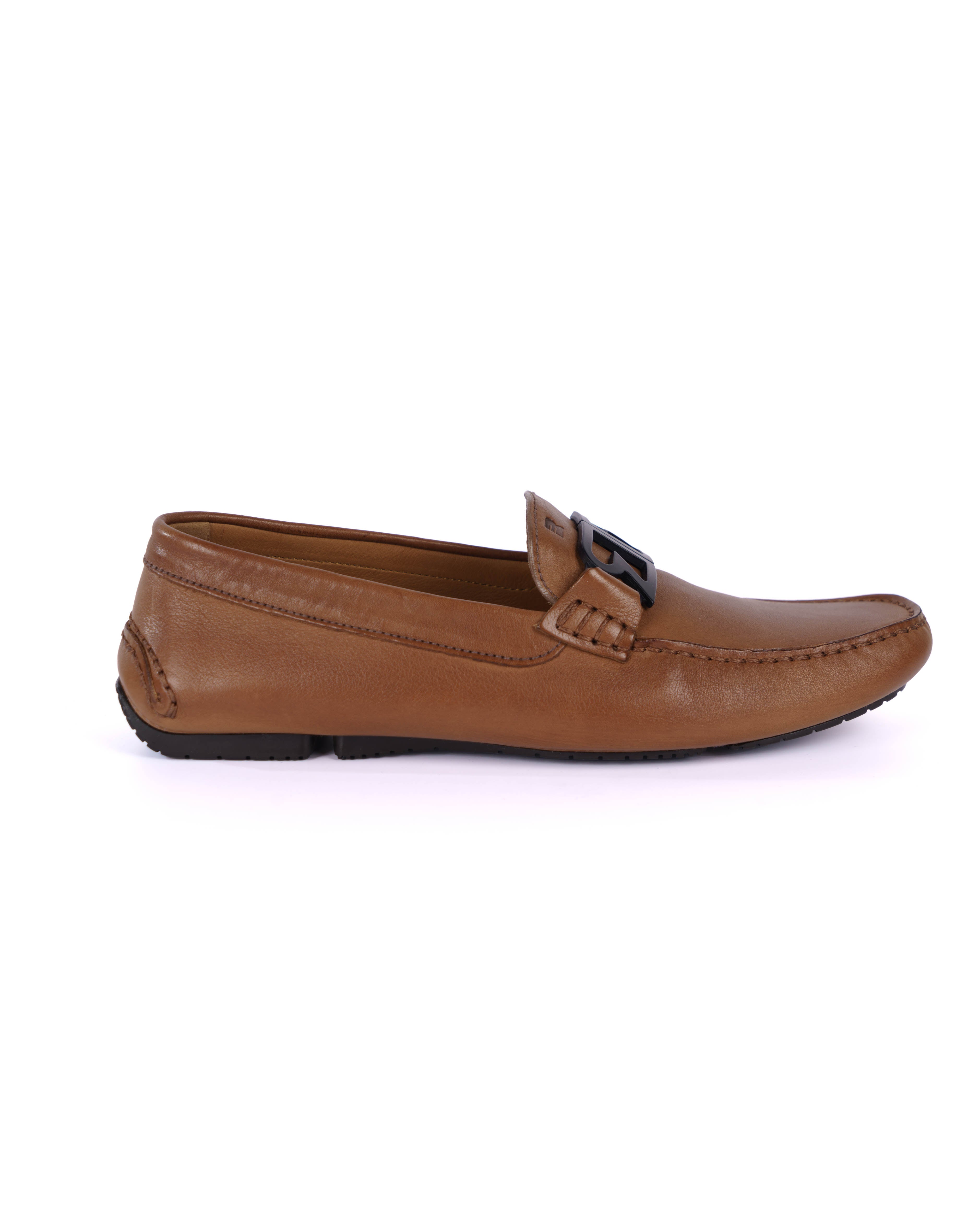Brown Loafer Shoes - BEVAVA