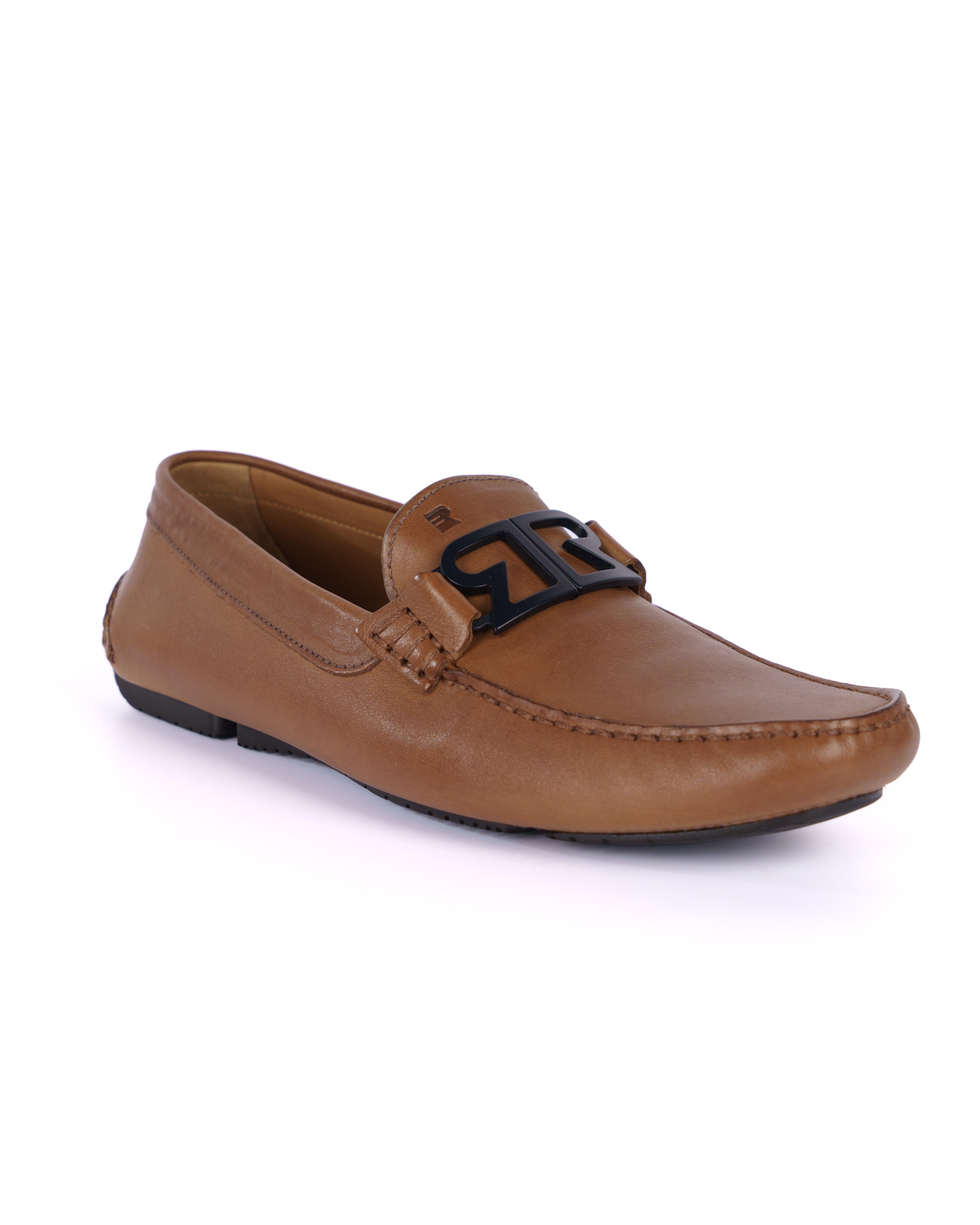 Brown Loafer Shoes - BEVAVA