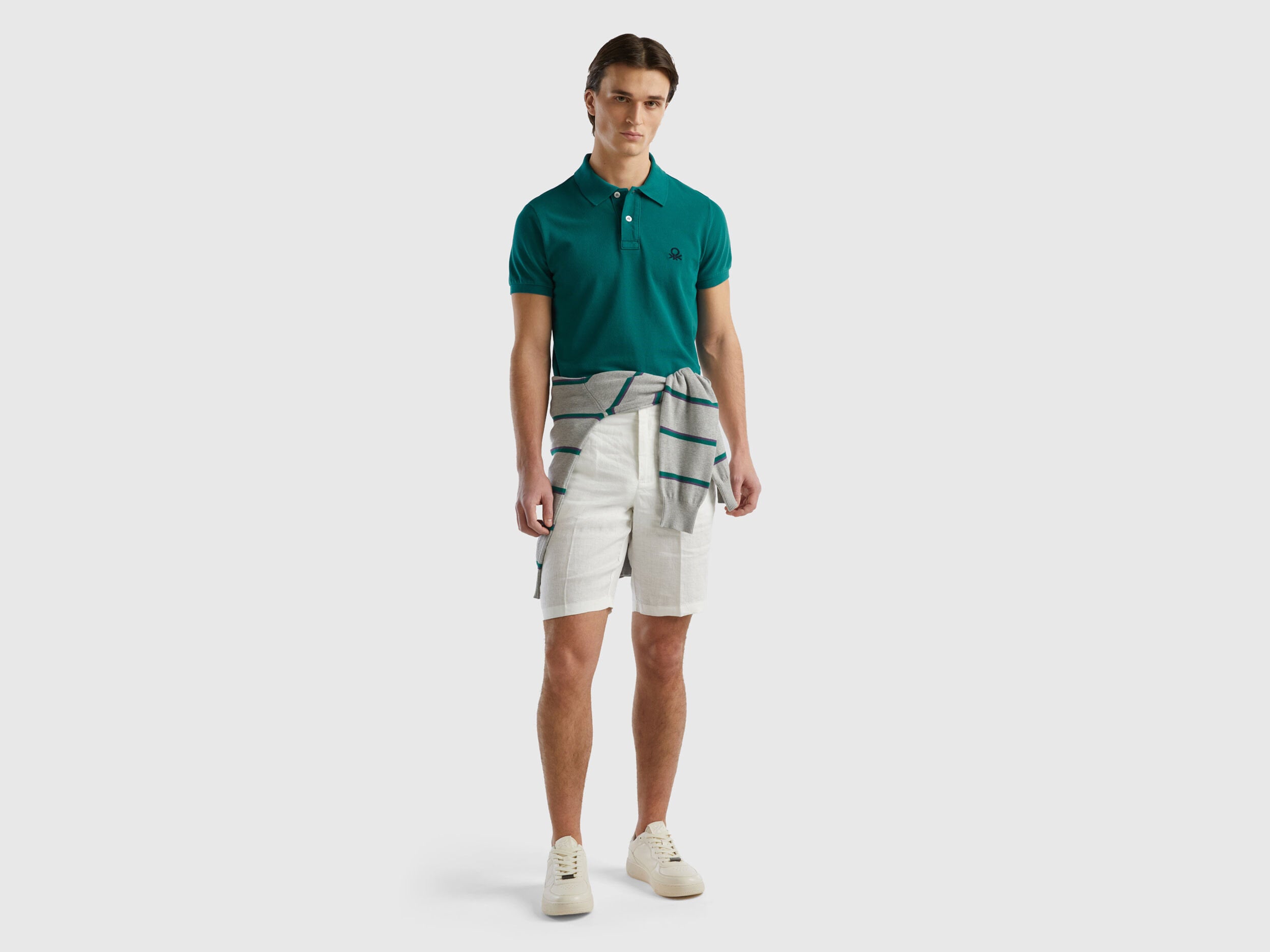 Teal Slim Fit Polo_3089J3178_1P2_03