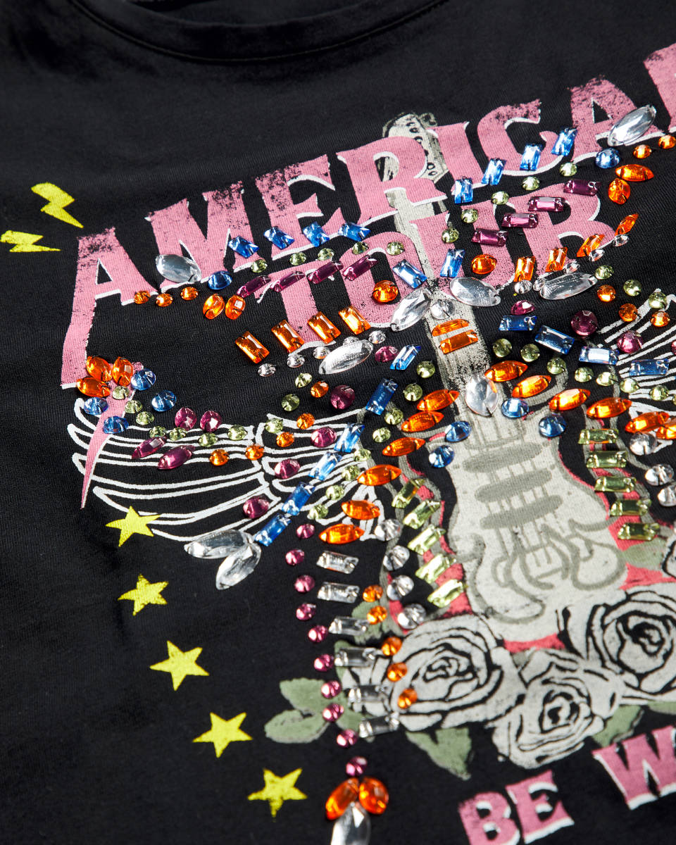 Black T-shirt Sisley