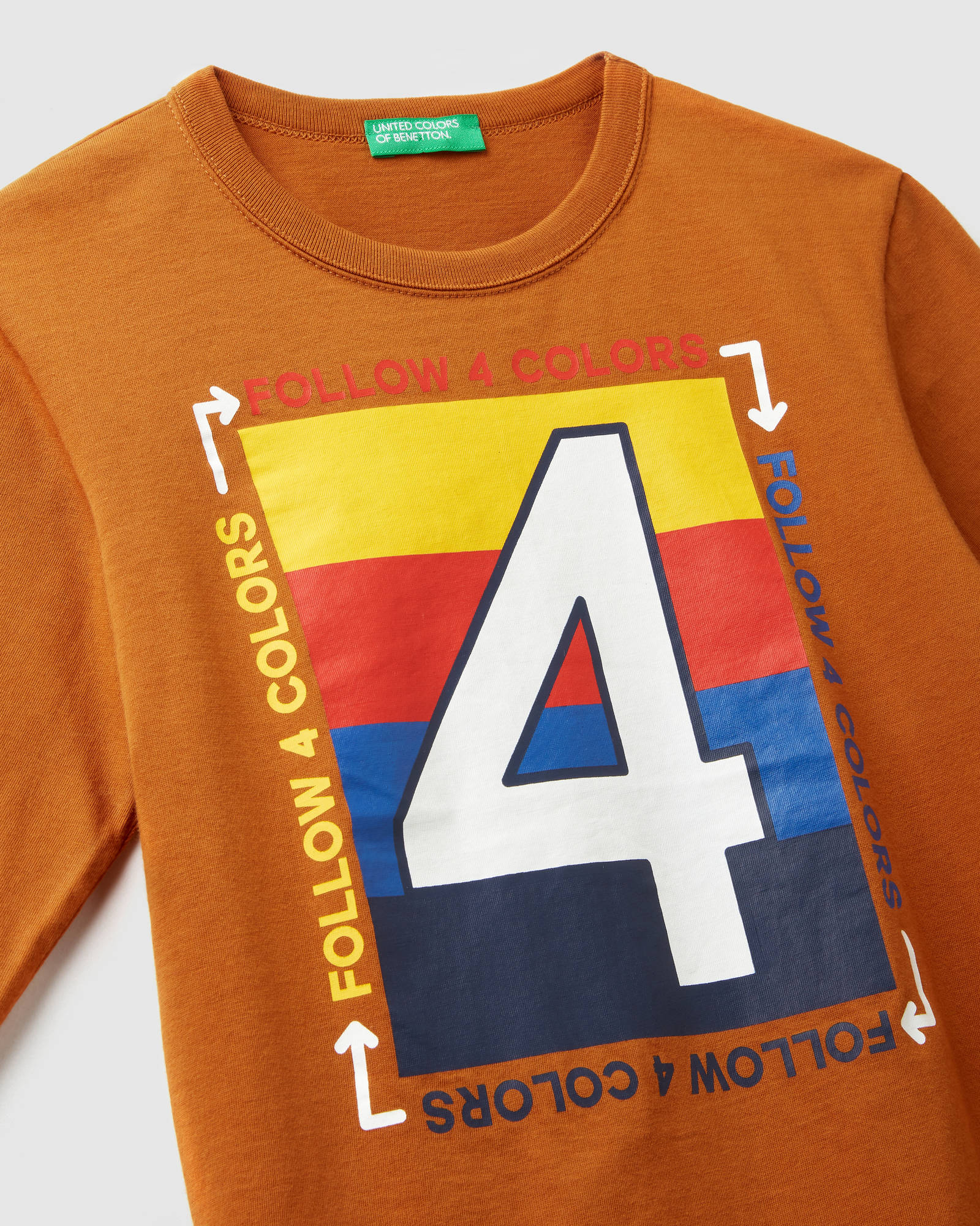 Orange T-Shirt L/S Benetton