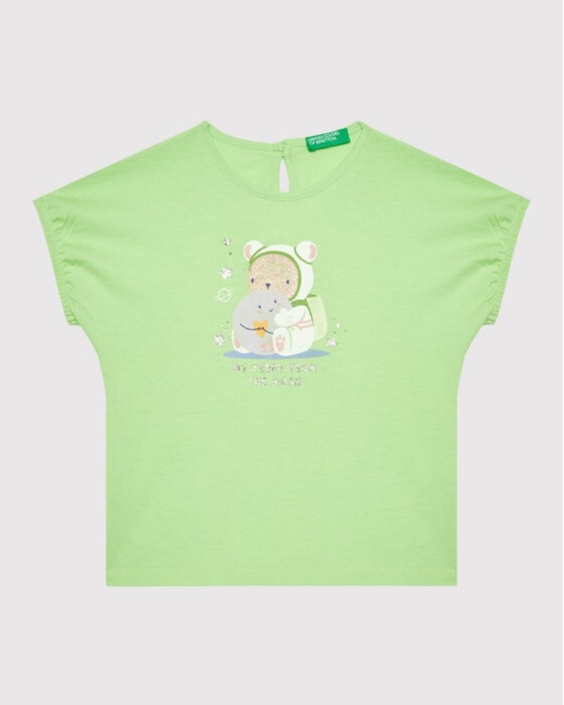 Light Green T-Shirt Benetton