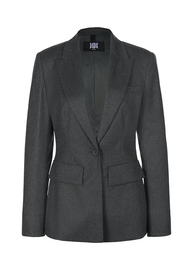 Blazer In Biella Stretch Flannel - BEVAVA