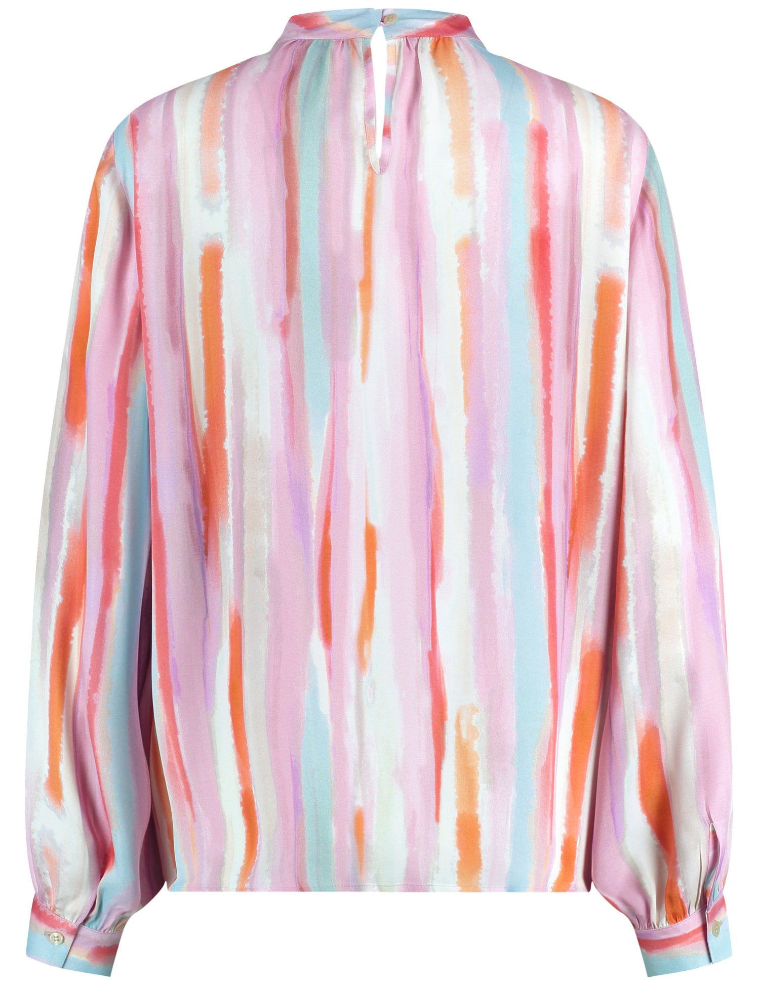 Striped Blouse With A Stand-Up Collar_360068-31461_3069_03