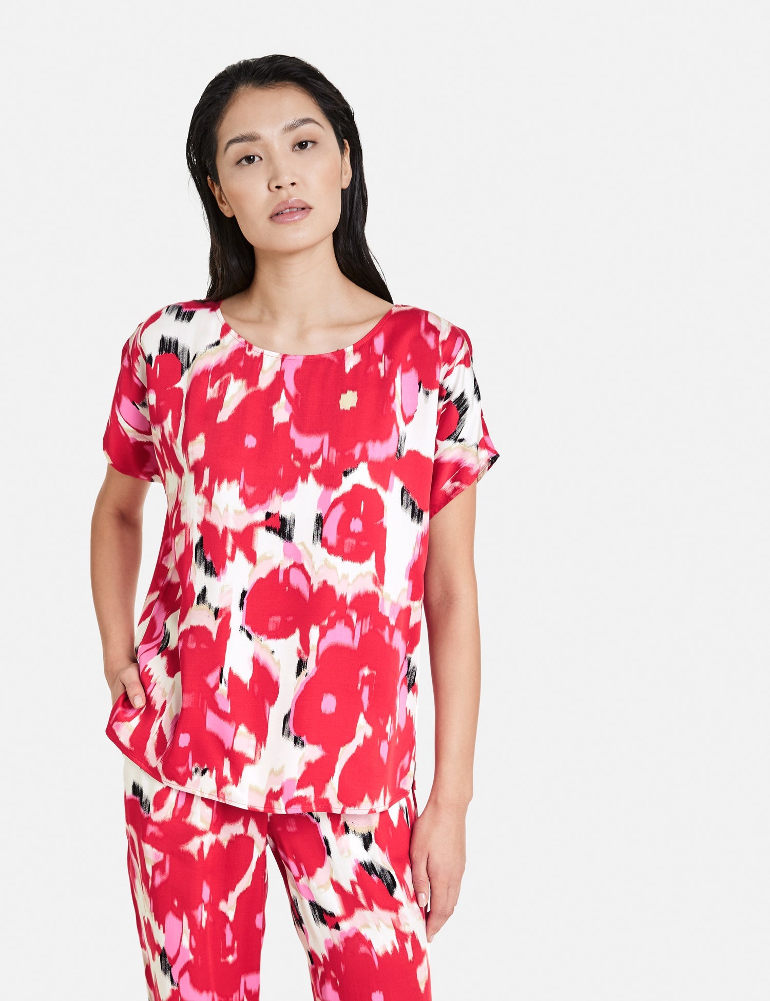 Blouse Top With An All-Over Floral Print Taifun