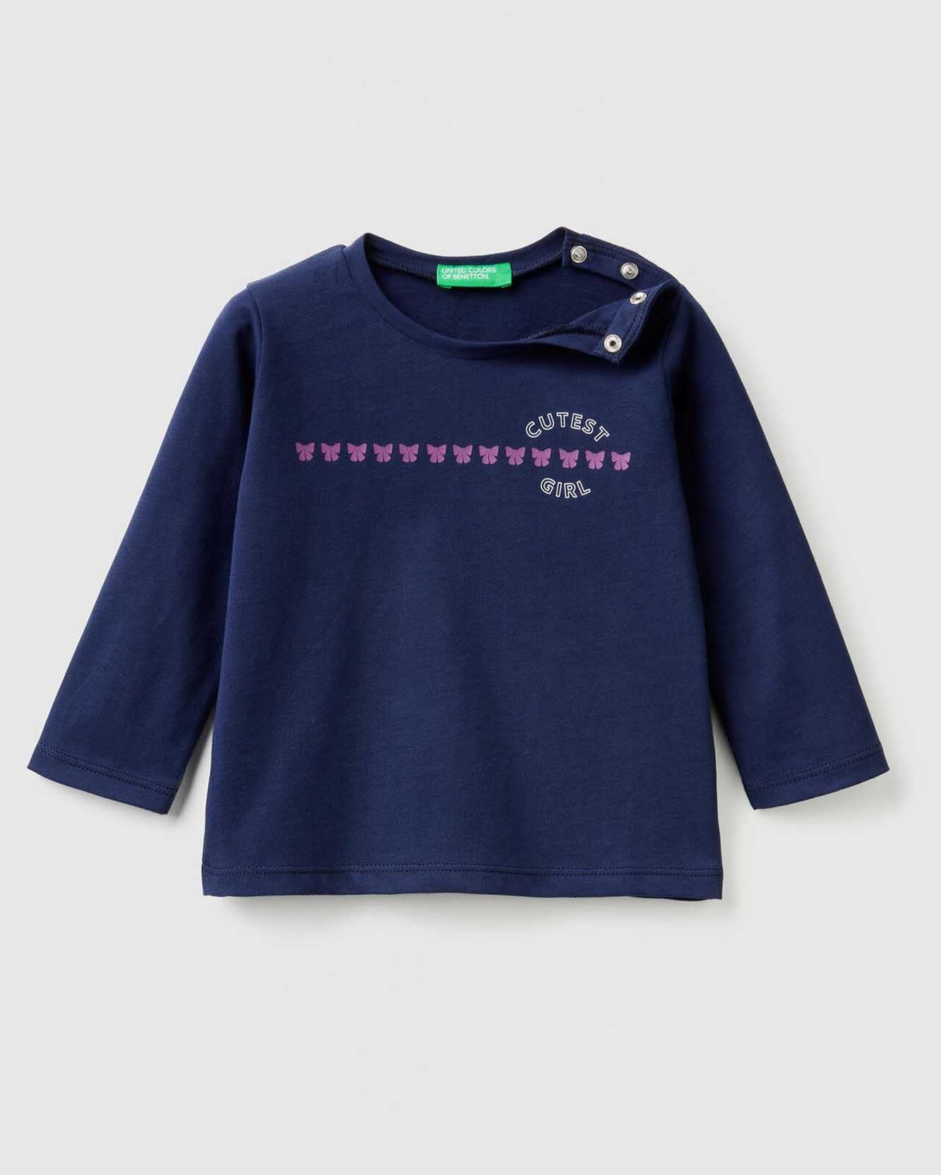 Dark Blue T-Shirt L/S Benetton