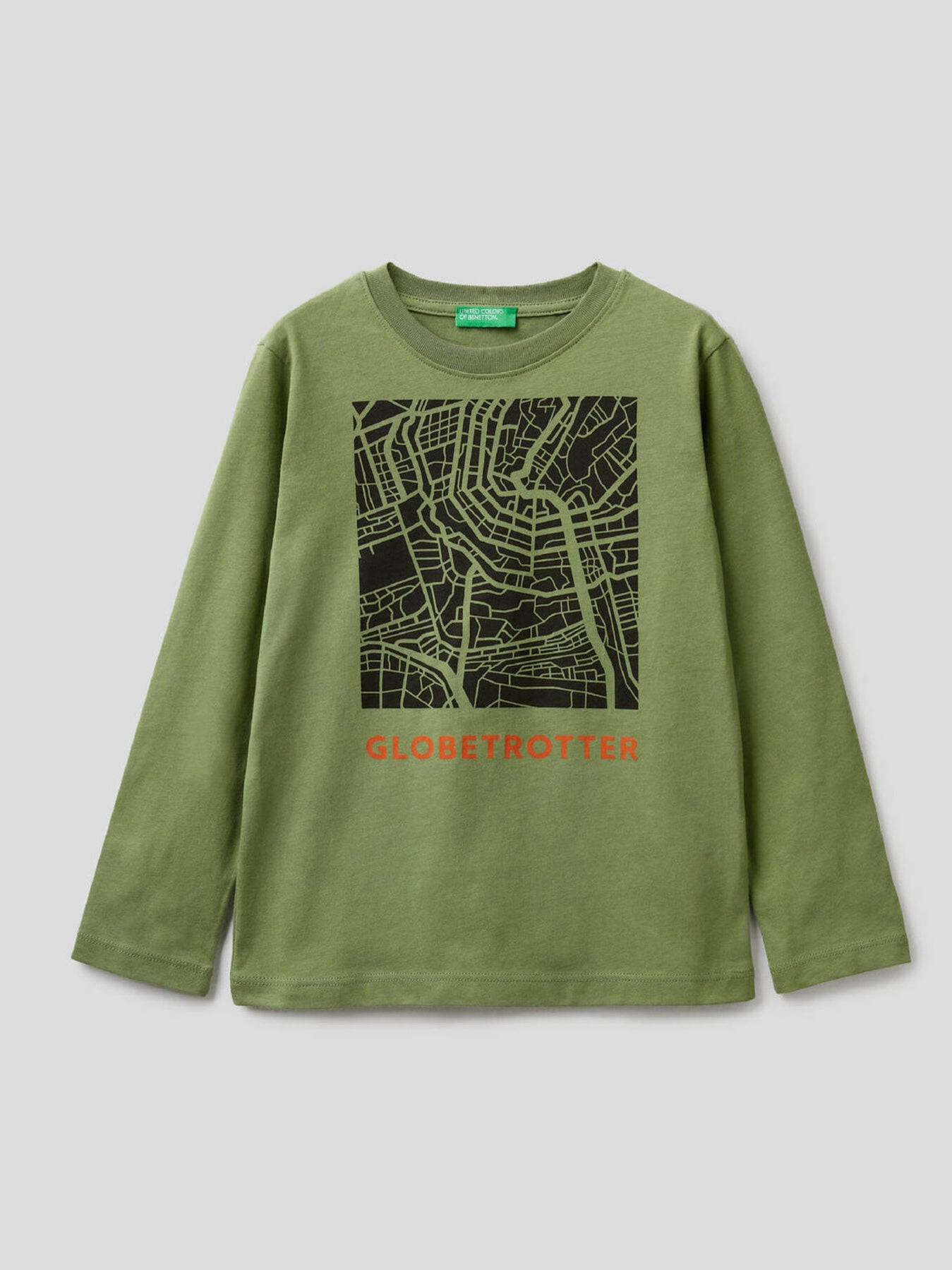 Green T-Shirt L/S Benetton