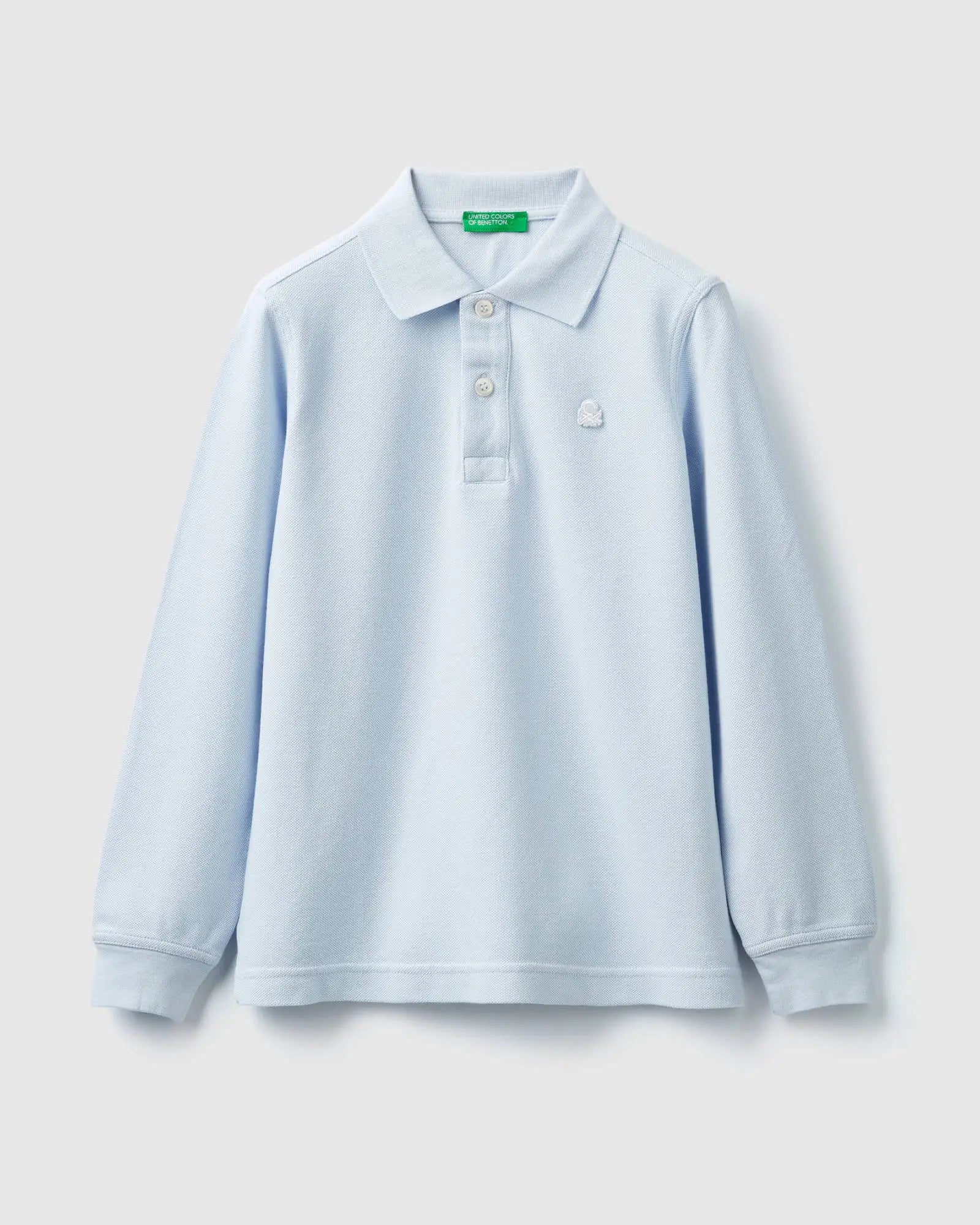Light Blue L/S Polo Shirt - BEVAVA
