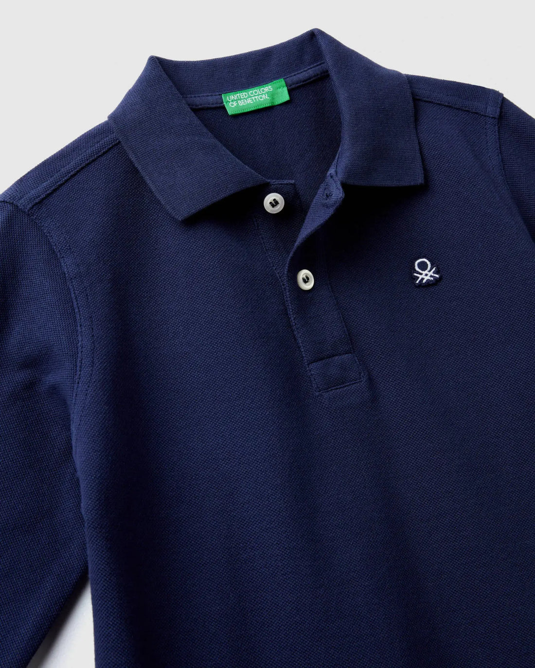 Dark Blue L/S Polo Shirt - BEVAVA