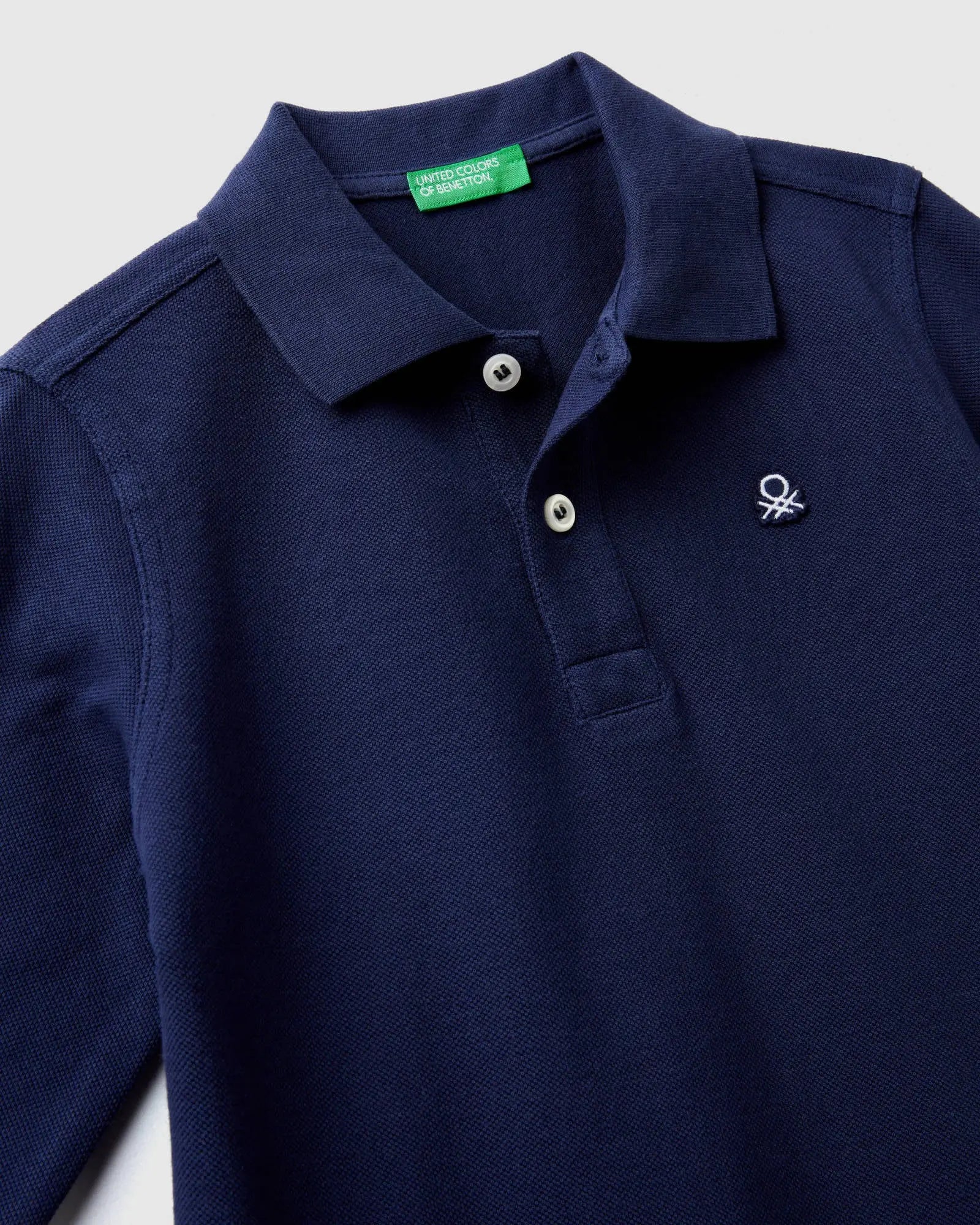 Dark Blue L/S Polo Shirt - BEVAVA