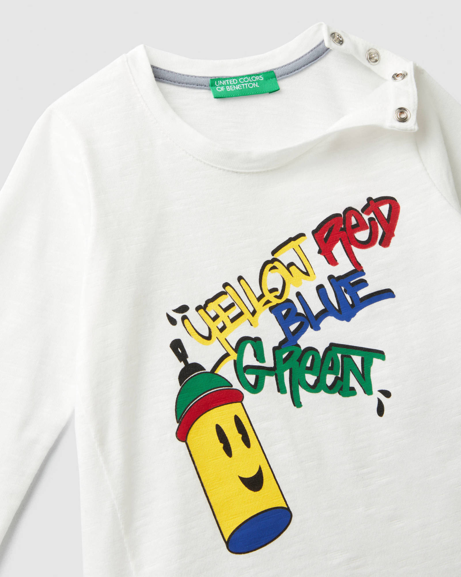 White T-Shirt L/S Benetton