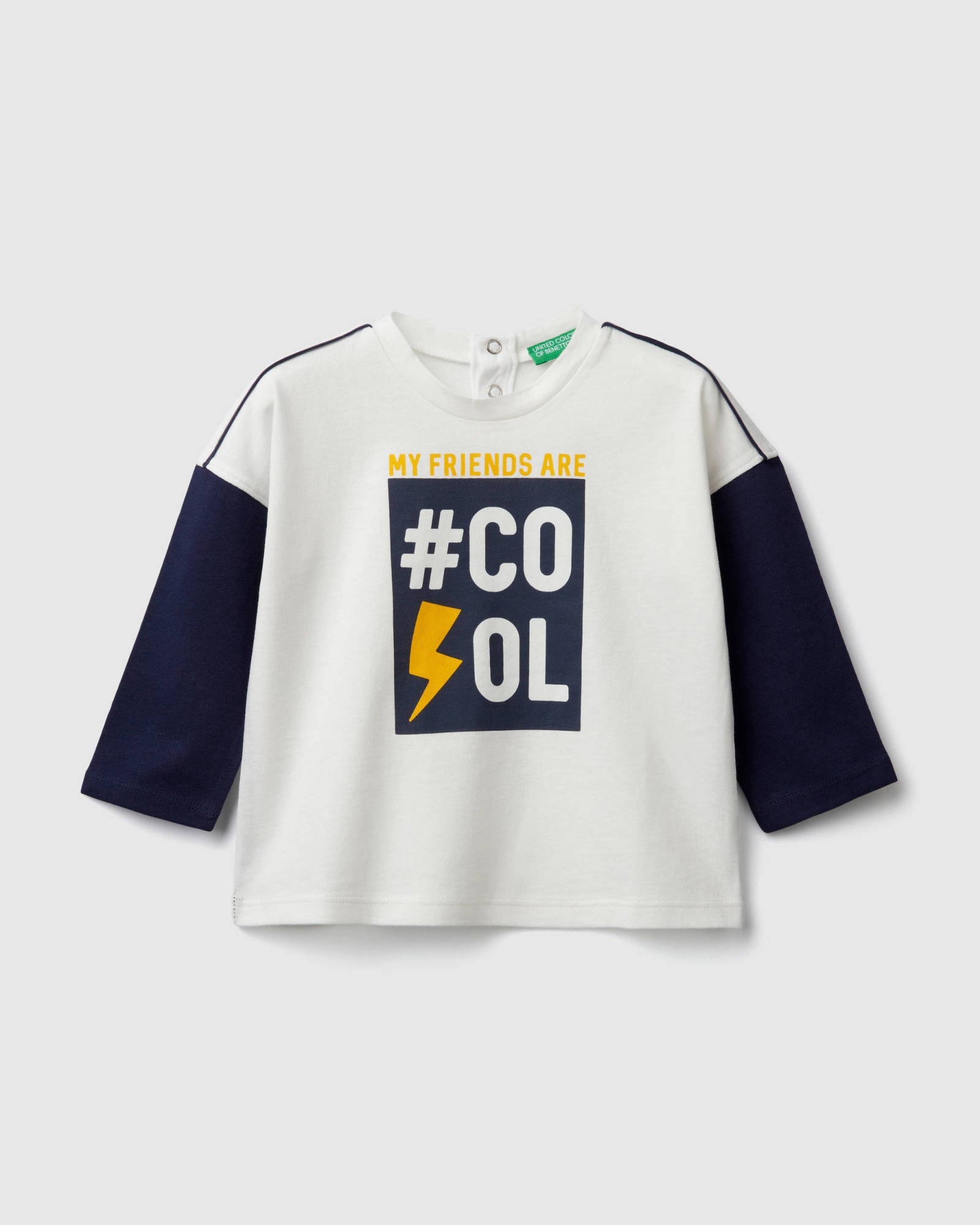 White T-Shirt L/S Benetton