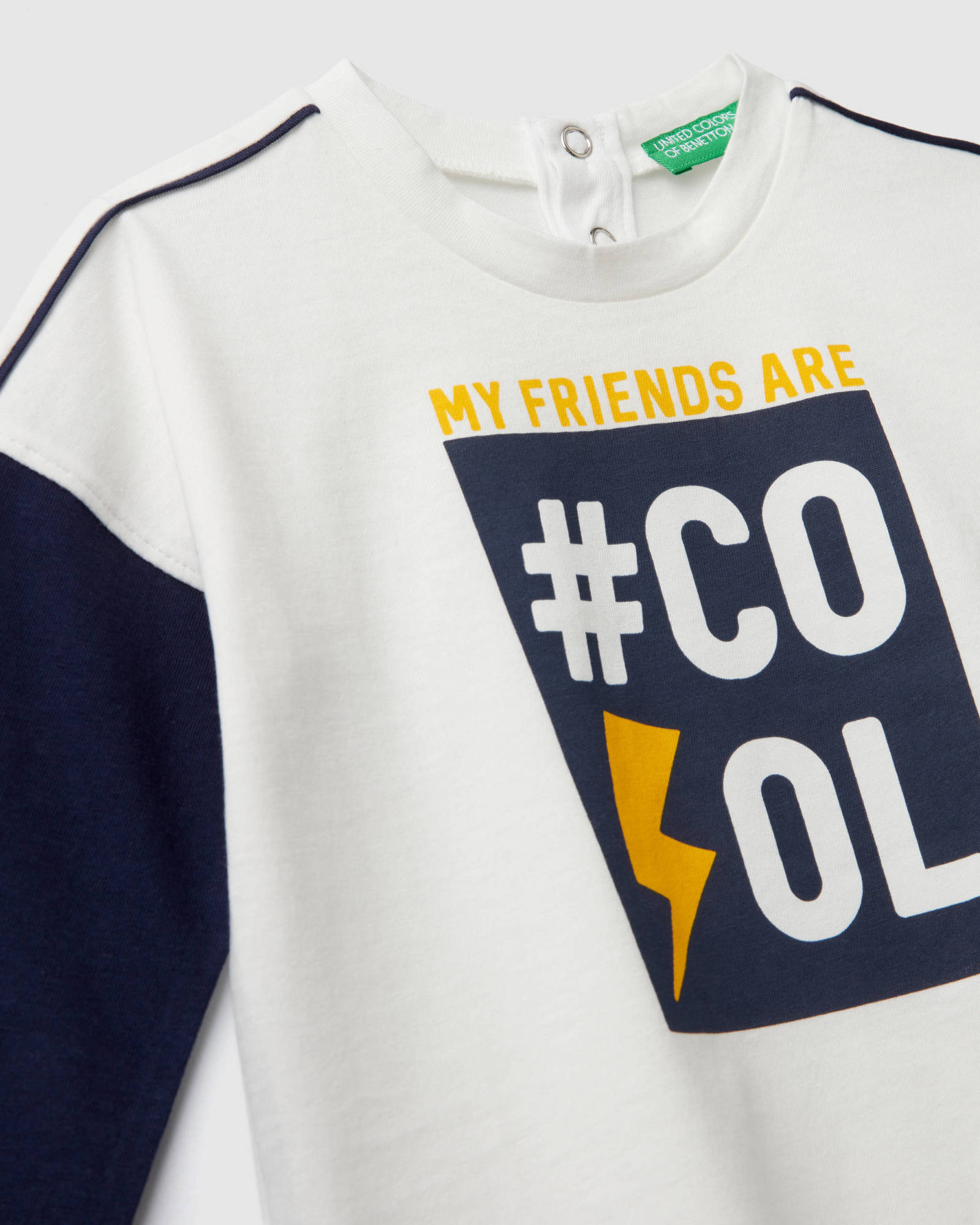 White T-Shirt L/S Benetton