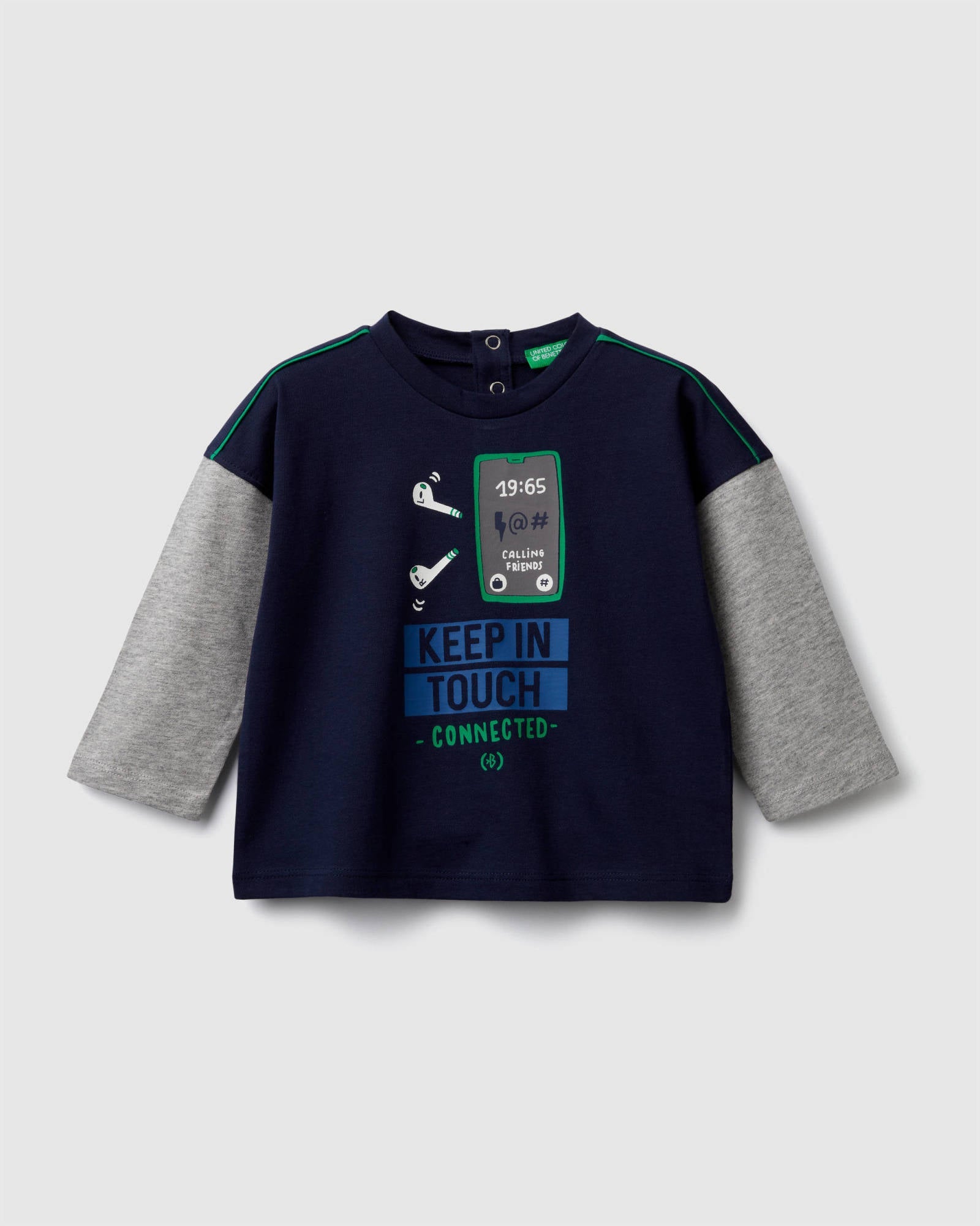 Dark Blue T-Shirt L/S Benetton