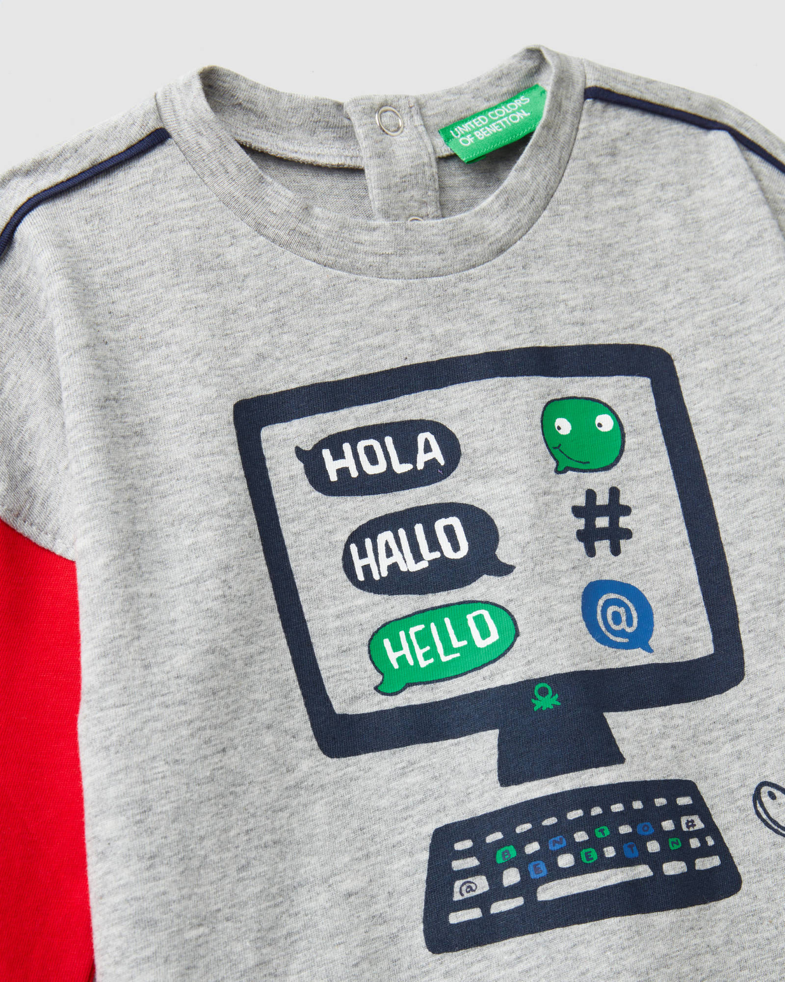 Light Grey T-Shirt L/S Benetton