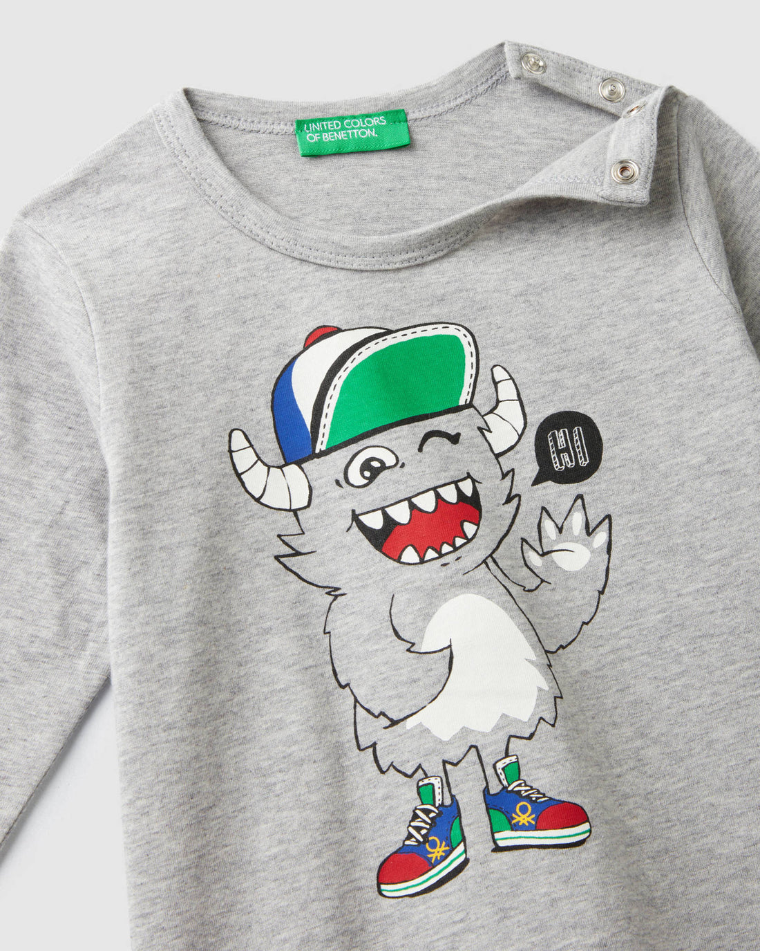 Light Grey T-Shirt L/S Benetton