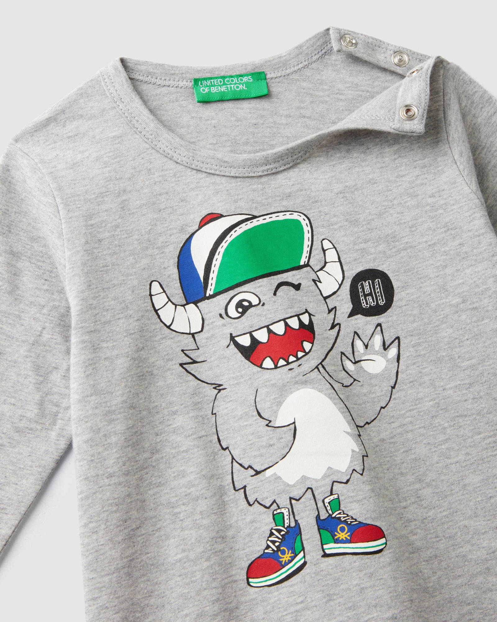 Light Grey T-Shirt L/S Benetton