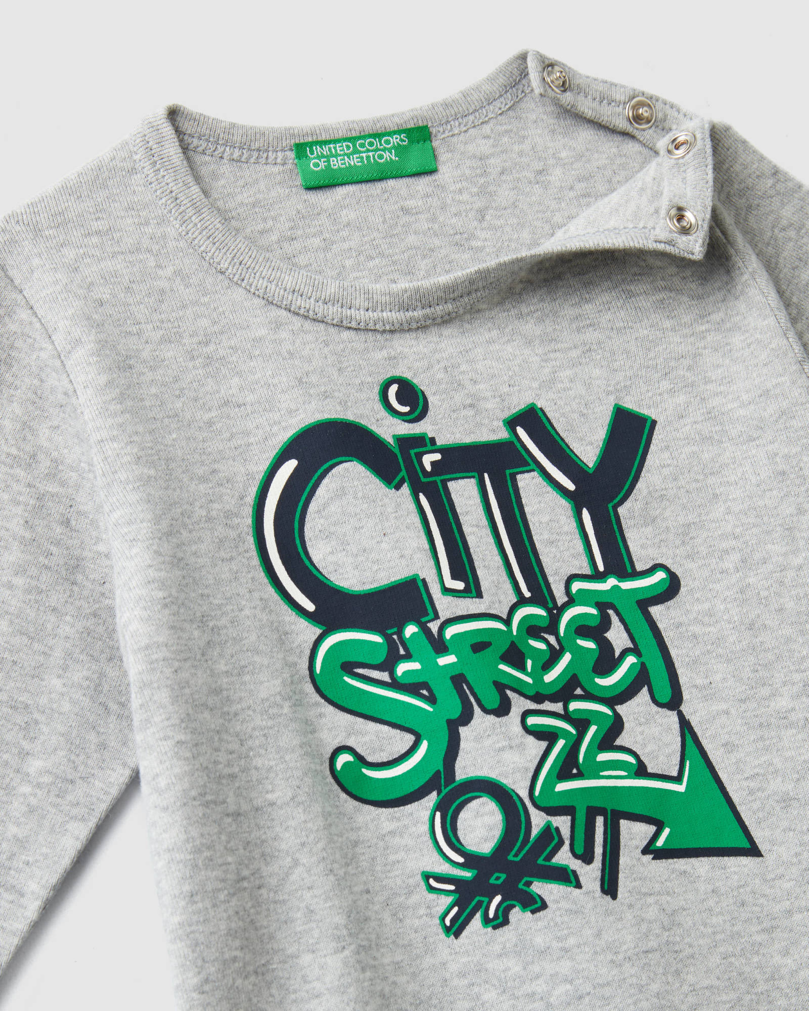 Light Grey T-Shirt L/S Benetton