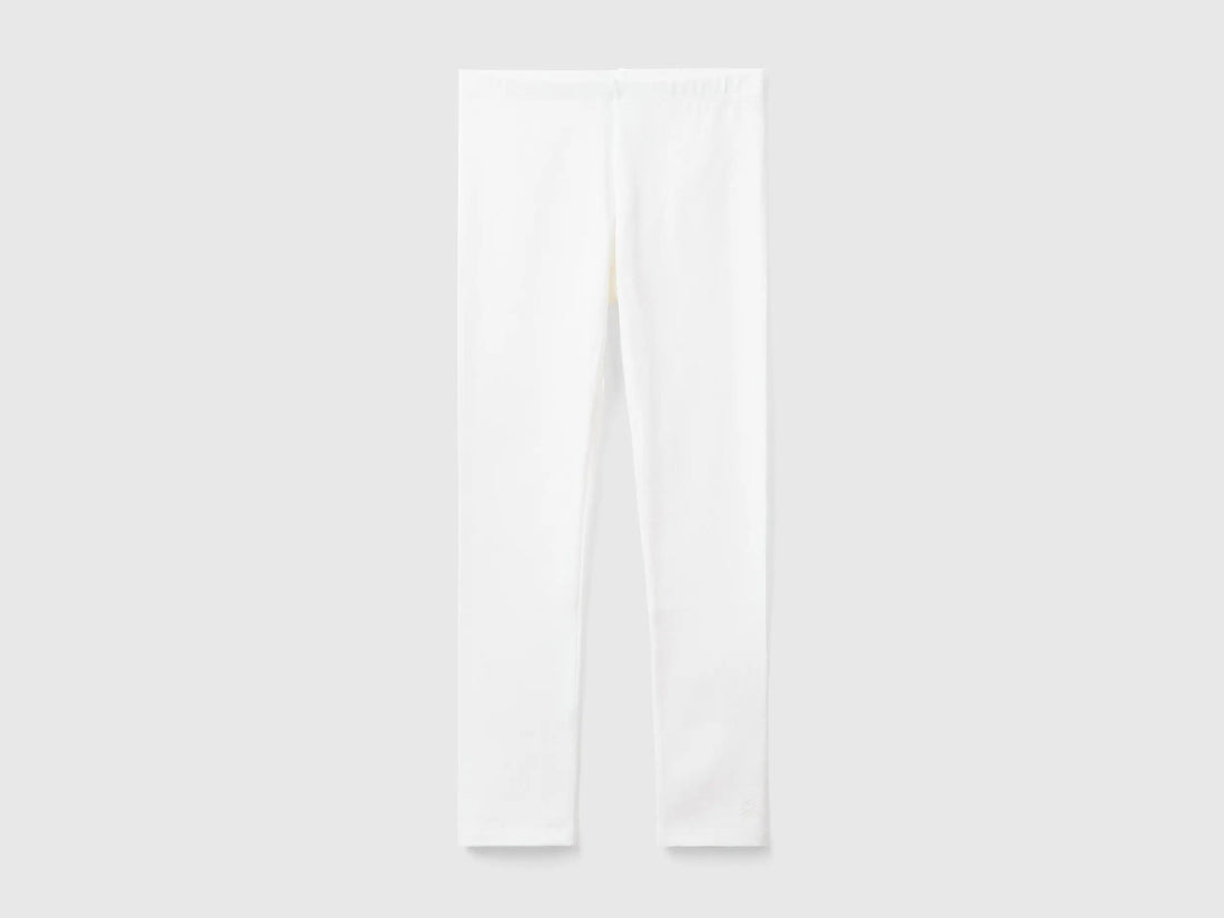 Leggings In Stretch Cotton With Logo - BEVAVA