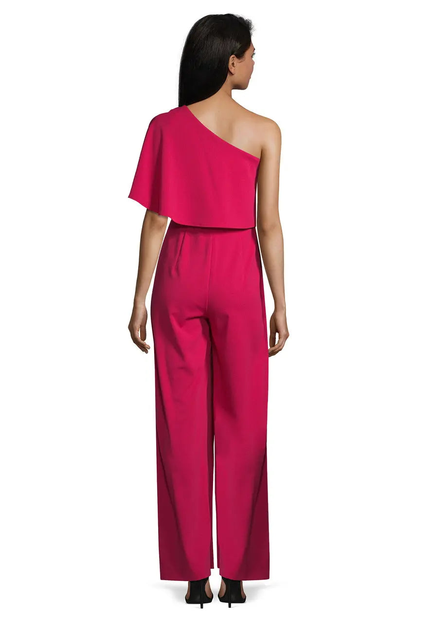 Red Jumpsuit Long Without Sleeve - BEVAVA
