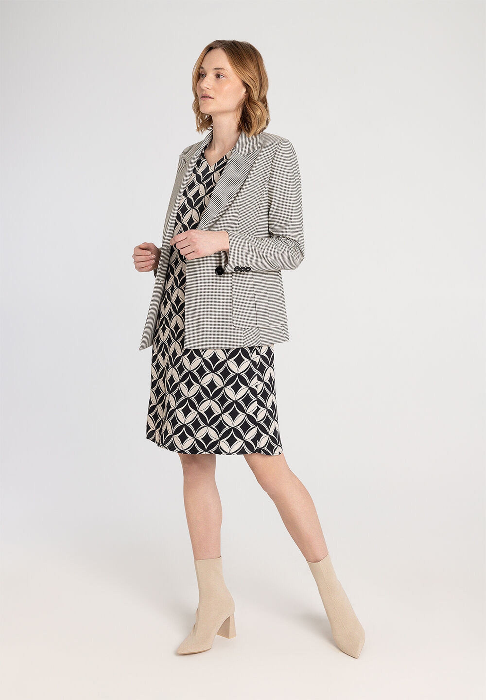 Black/Ecru Satin Dress_41013003_2036_02