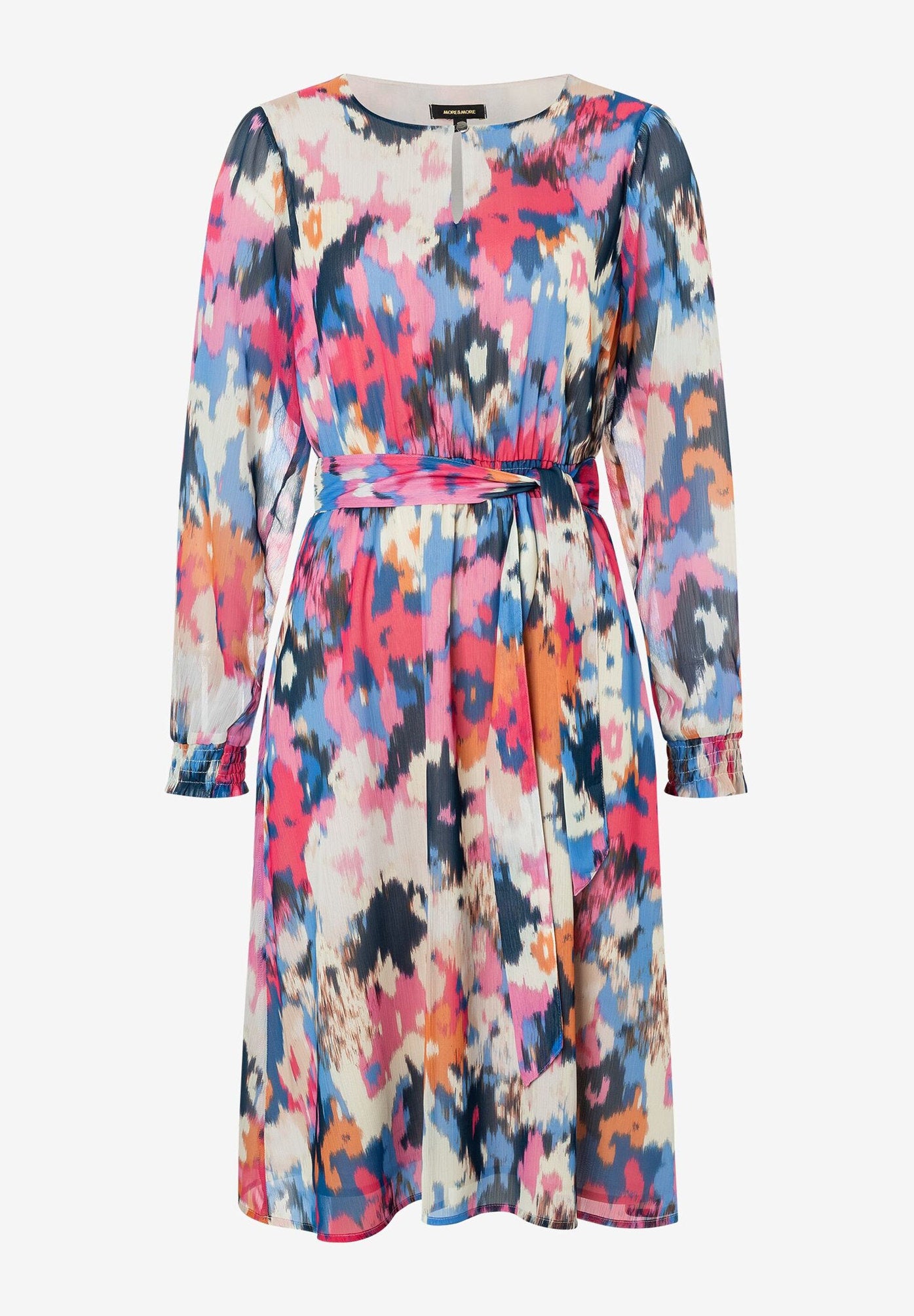 Chiffon Dress With Abstract Print_41023053_4345_02
