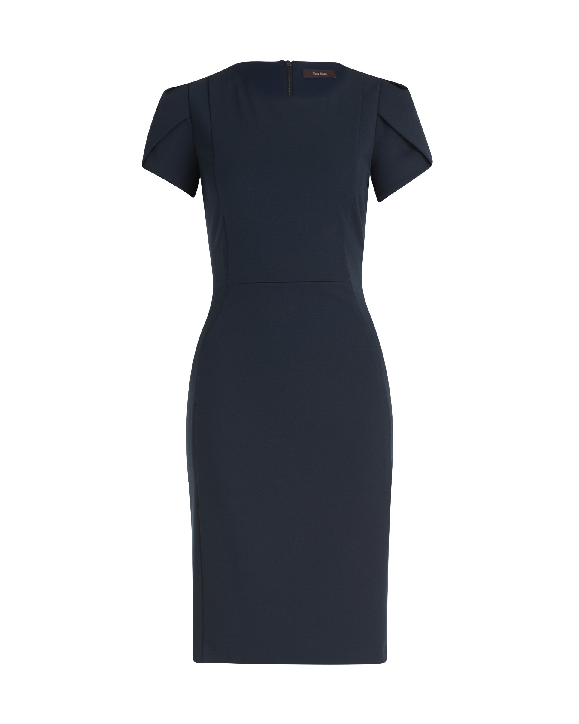 Dark Blue Dress Short 1/2 Sleeve Vera Mont