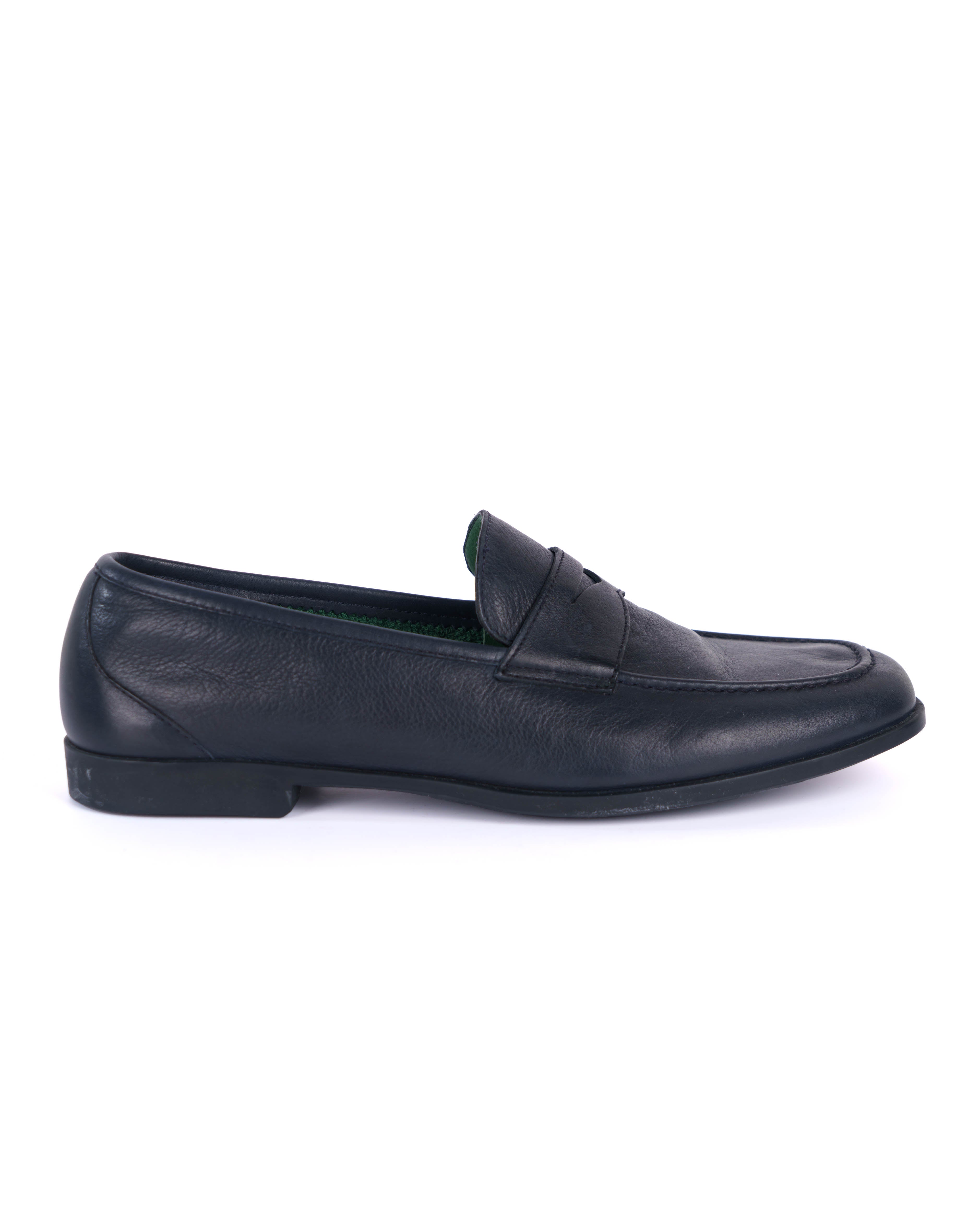 Blue Loafer Shoes - BEVAVA