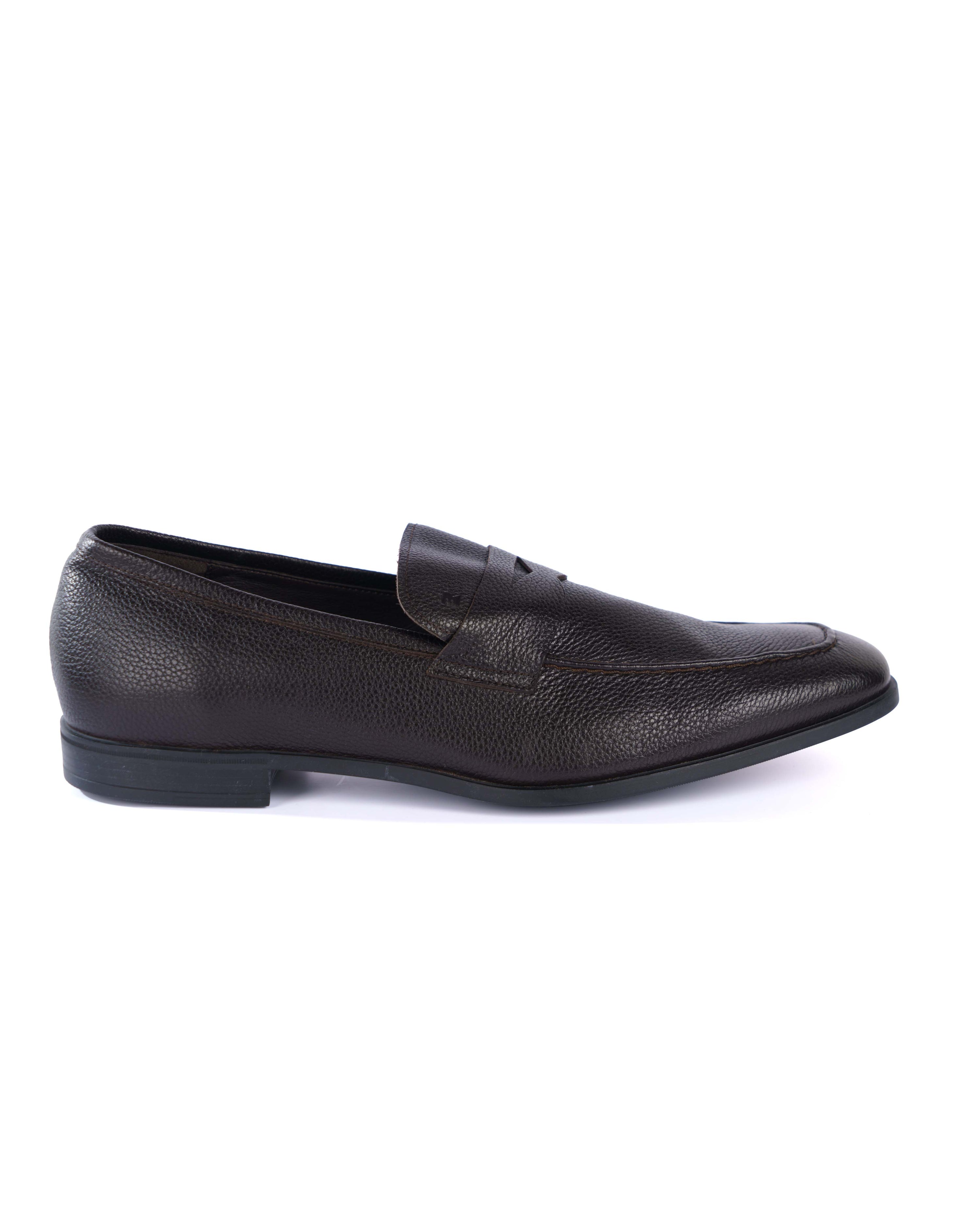 Grey Loafer Shoes - BEVAVA