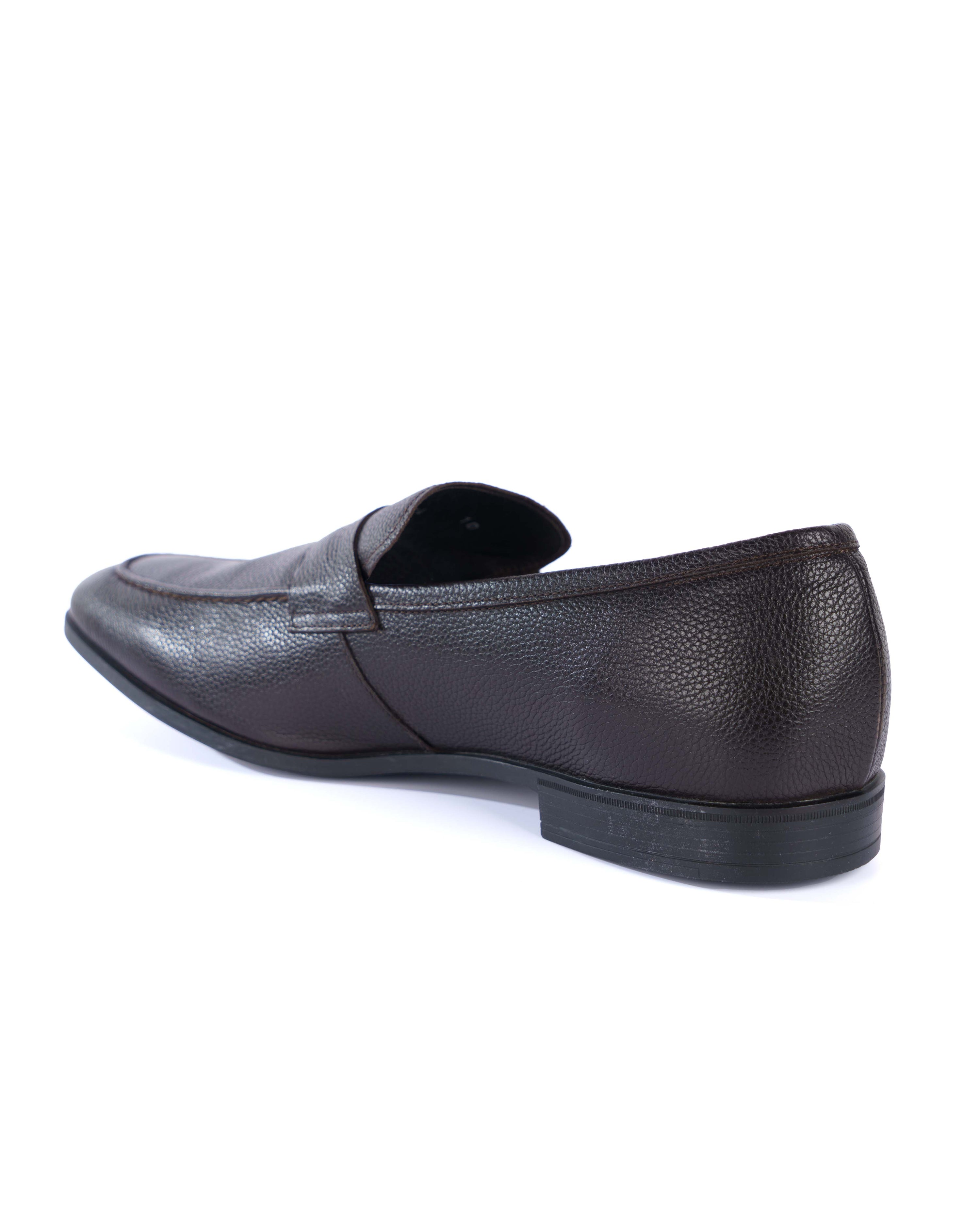 Grey Loafer Shoes - BEVAVA