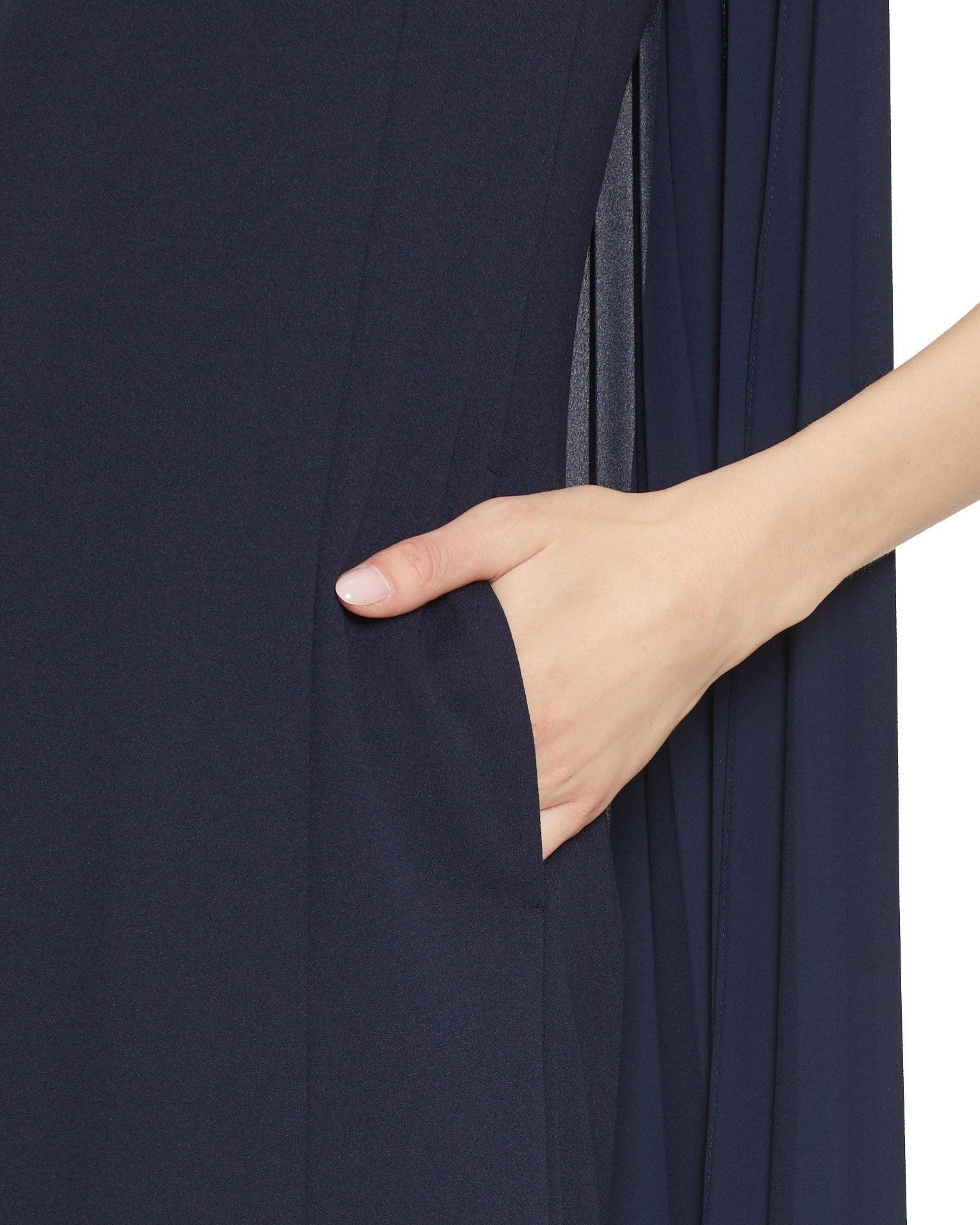 Dark Blue Dress Short Without Sleeve Vera Mont