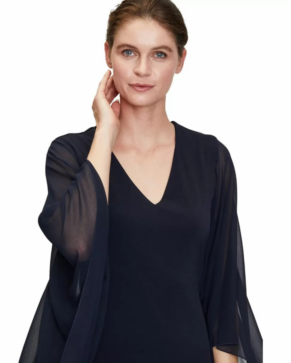 Dark Blue Dress Short 1/1 Sleeve Vera Mont