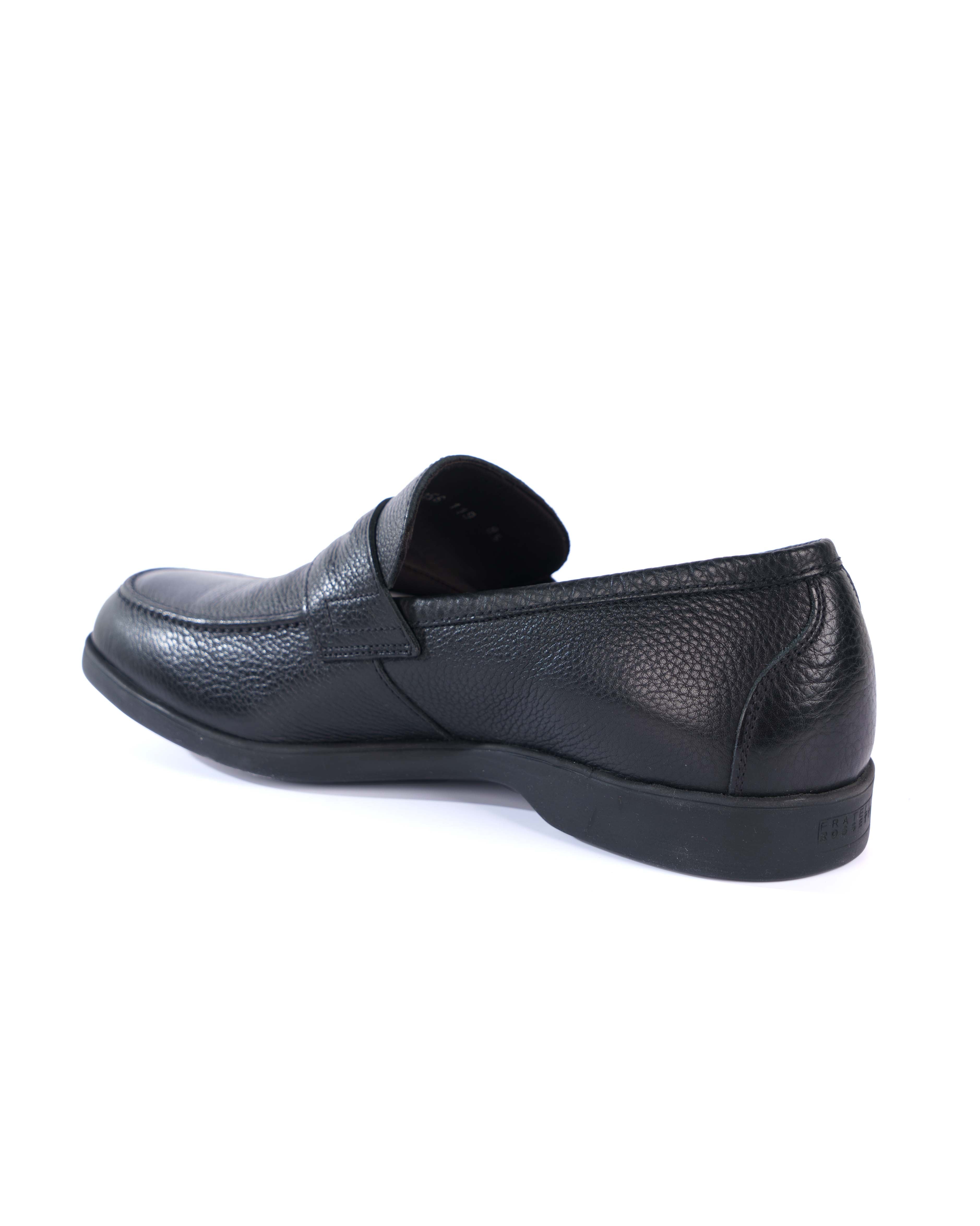 Black Loafer Shoes - BEVAVA