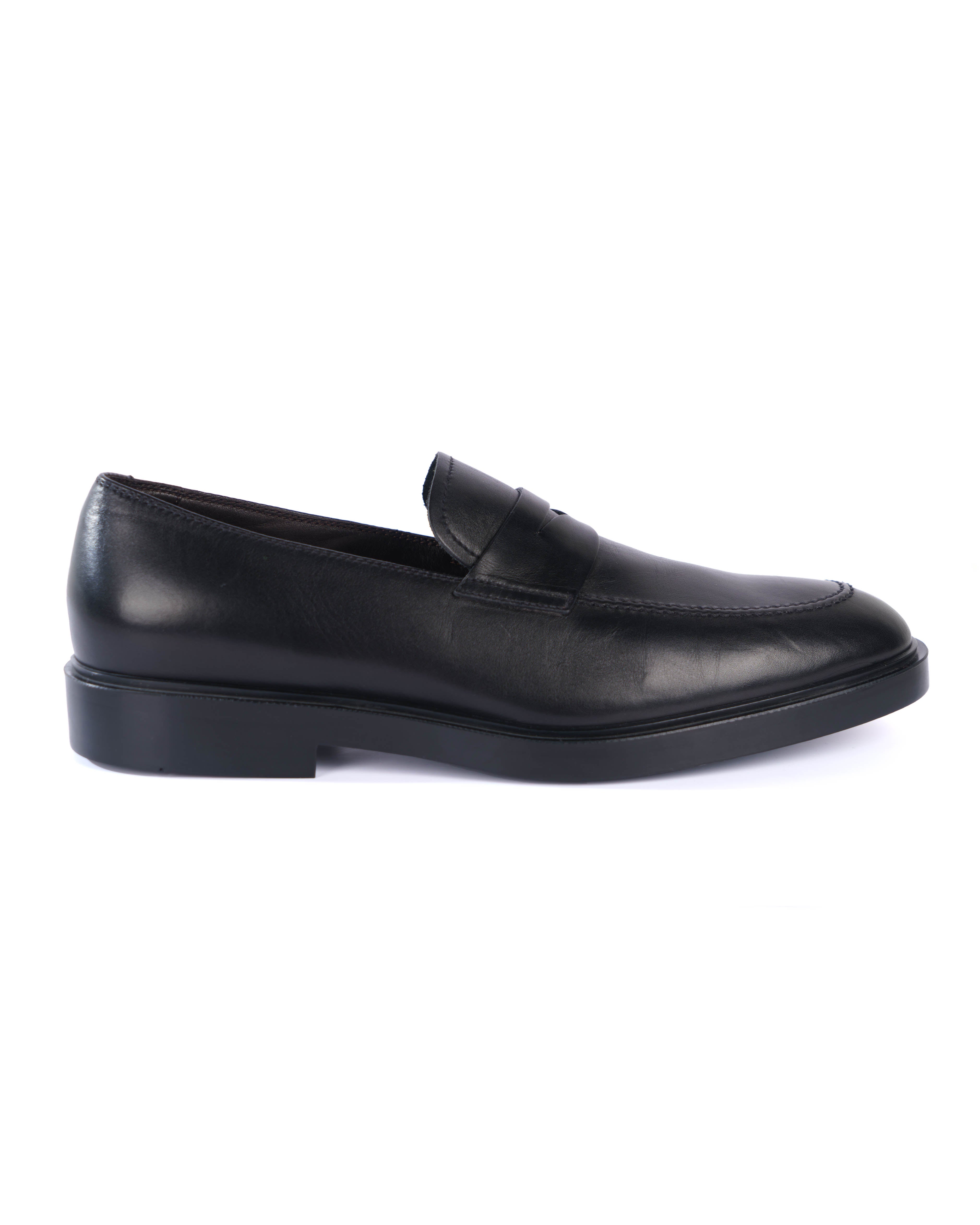 Black Loafer Shoes - BEVAVA