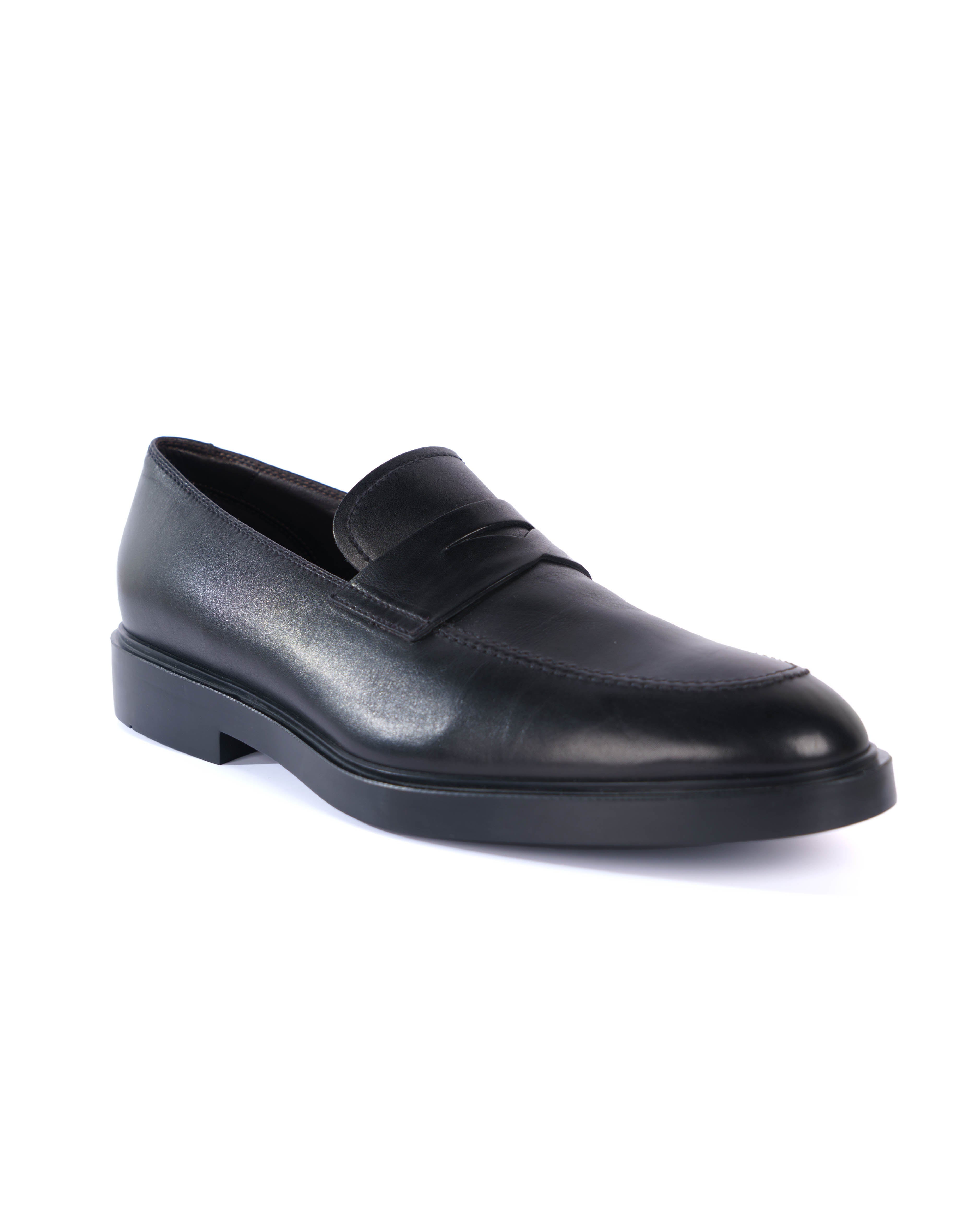 Black Loafer Shoes - BEVAVA