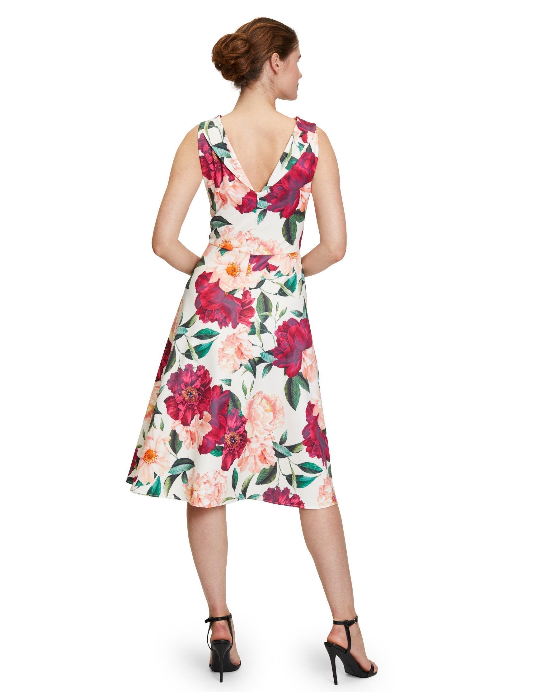White Dress Short Without Sleeve Vera Mont