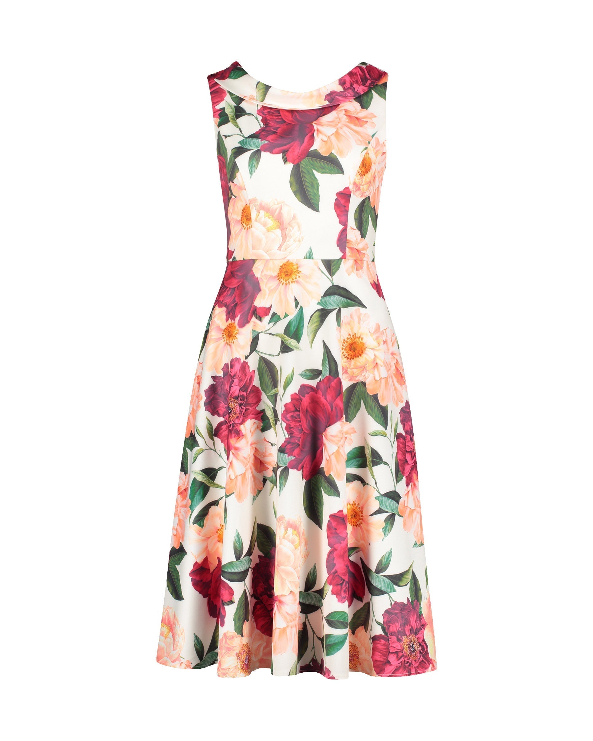 White Dress Short Without Sleeve Vera Mont