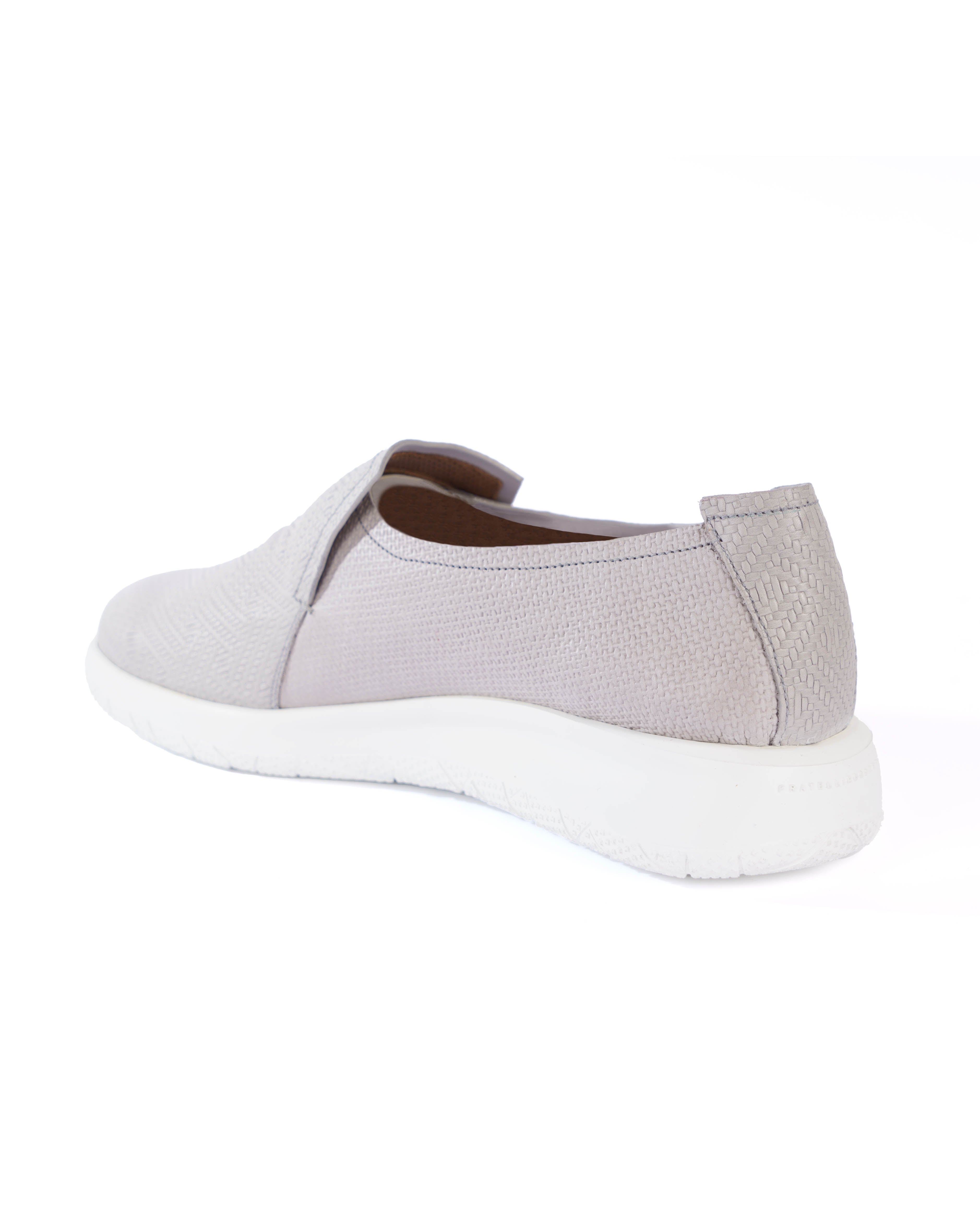 Grey Slip On Shoes - BEVAVA