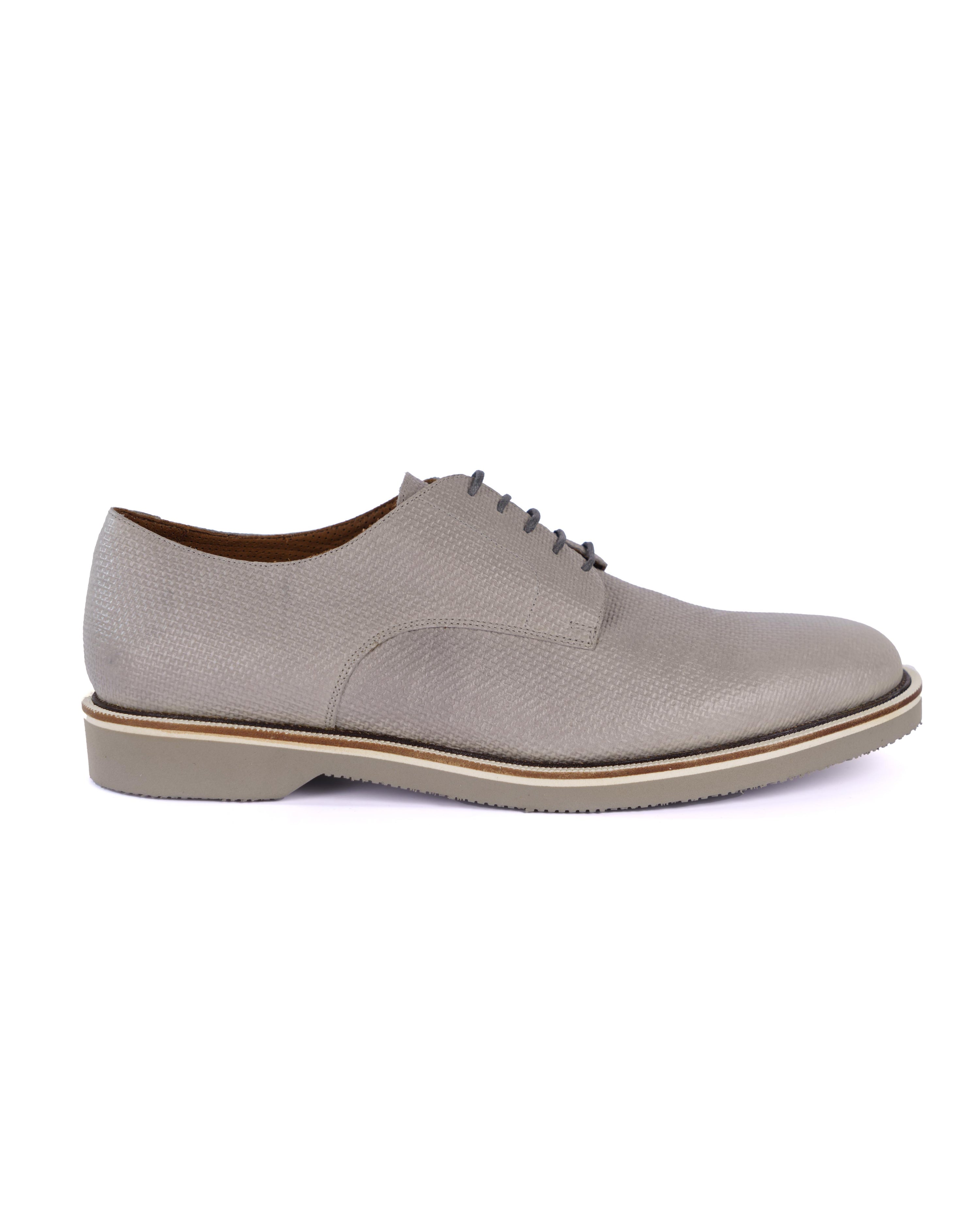 Grey Derby Shoes - BEVAVA