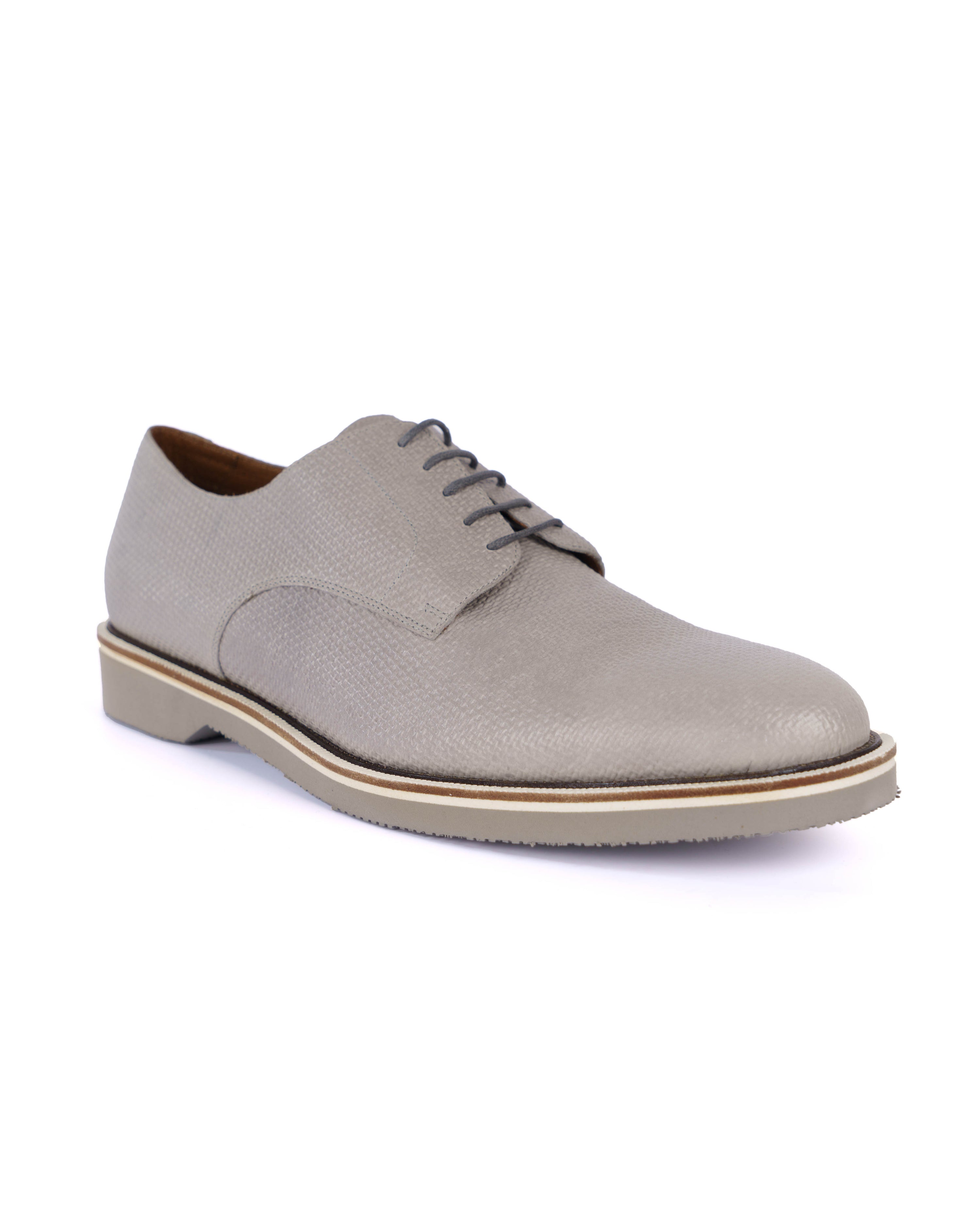 Grey Derby Shoes - BEVAVA