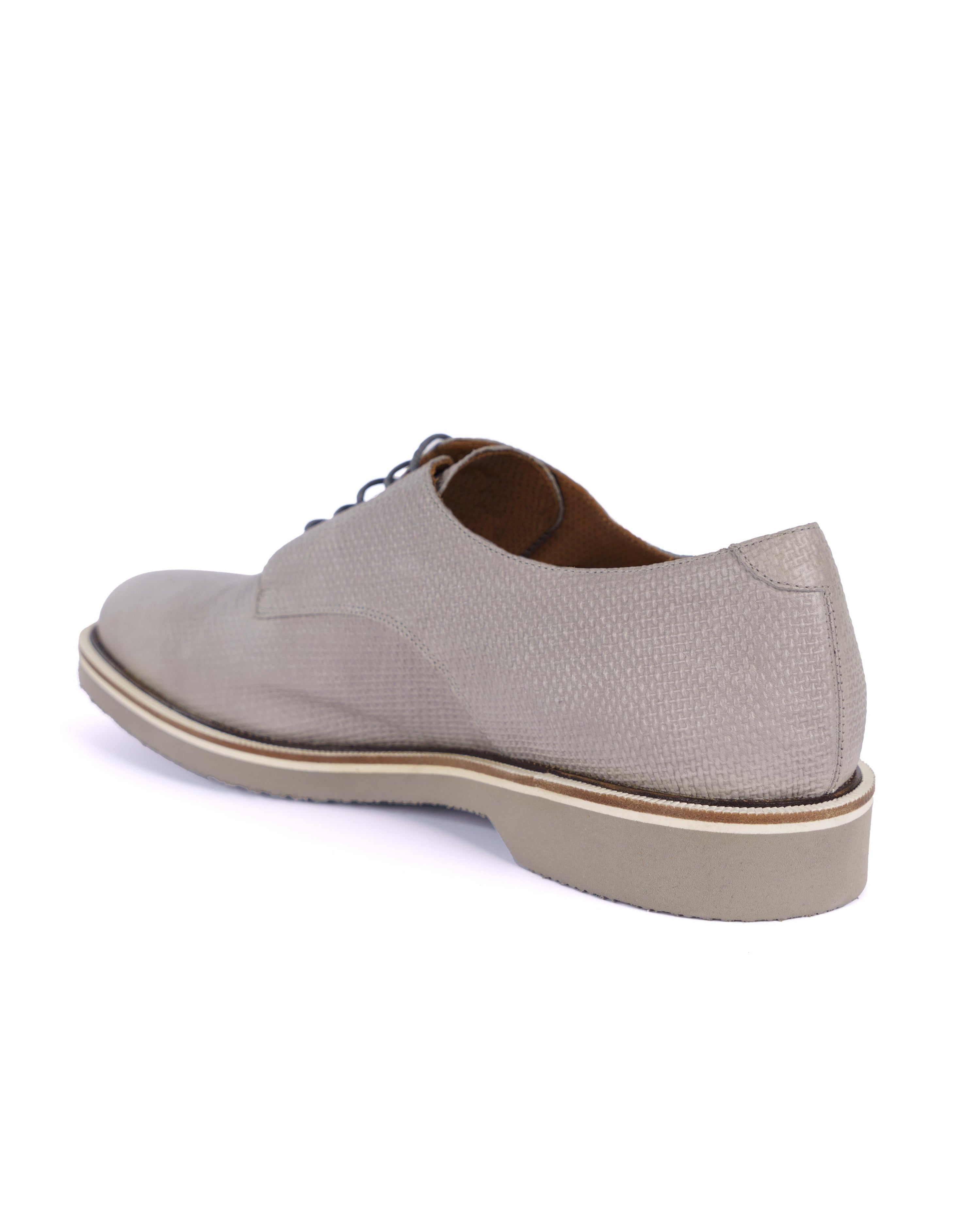 Grey Derby Shoes - BEVAVA