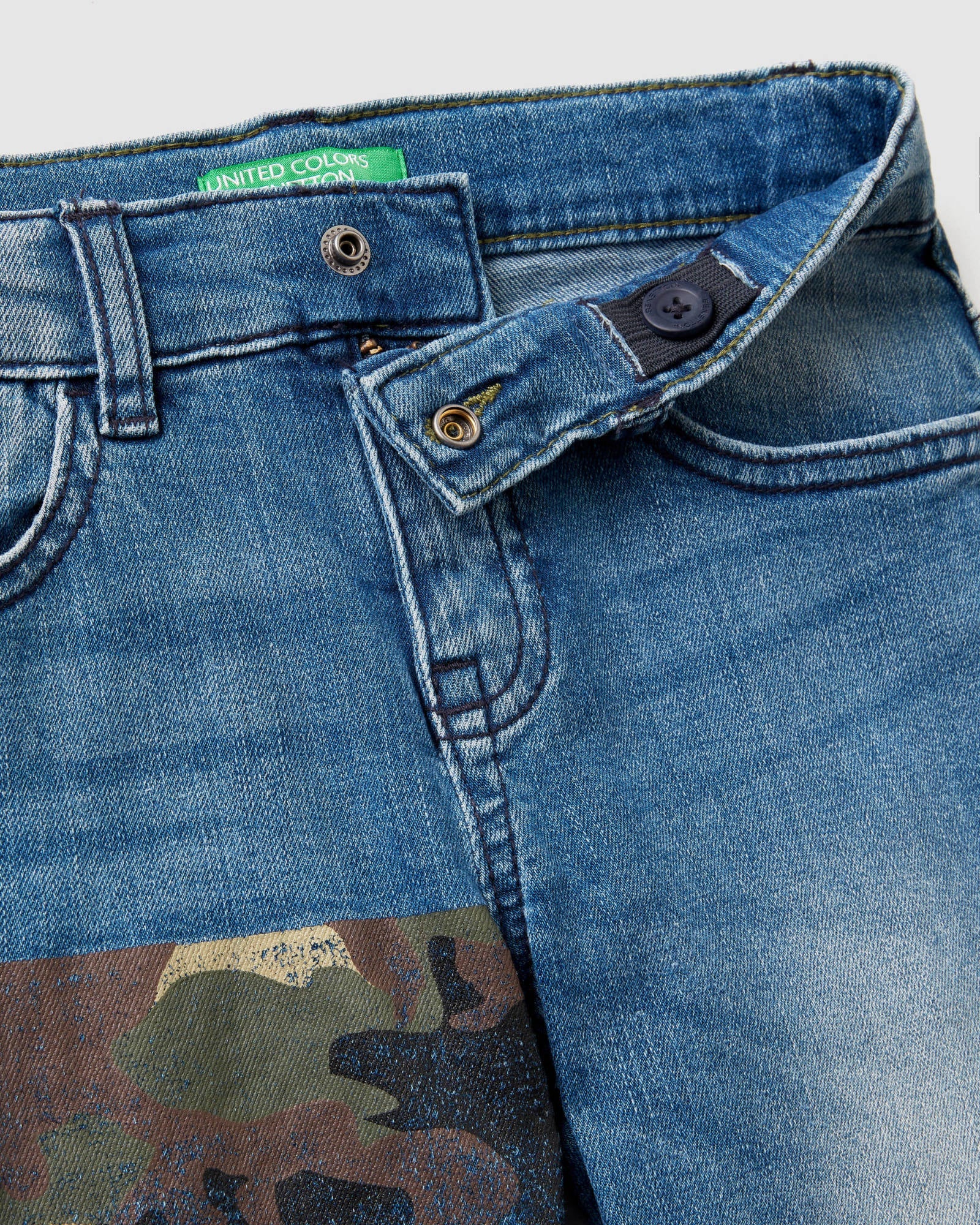 Middle Blue Trousers Benetton