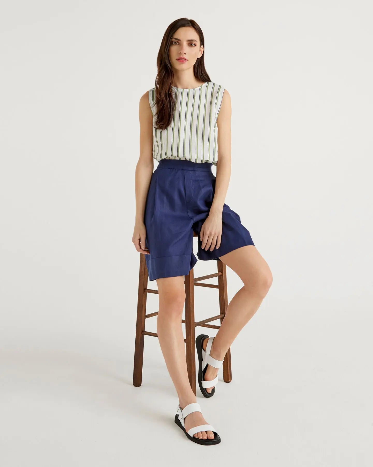 Dark Blue Bermuda - BEVAVA